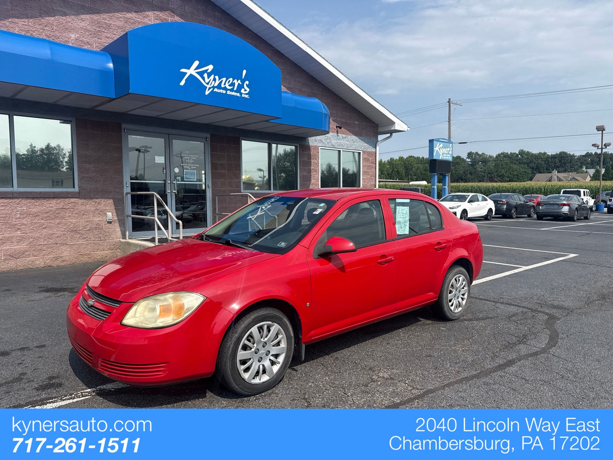 Victory Red 2009 Chevrolet Cobalt Sedan Front-Wheel Drive 4-Speed Automatic Overdrive