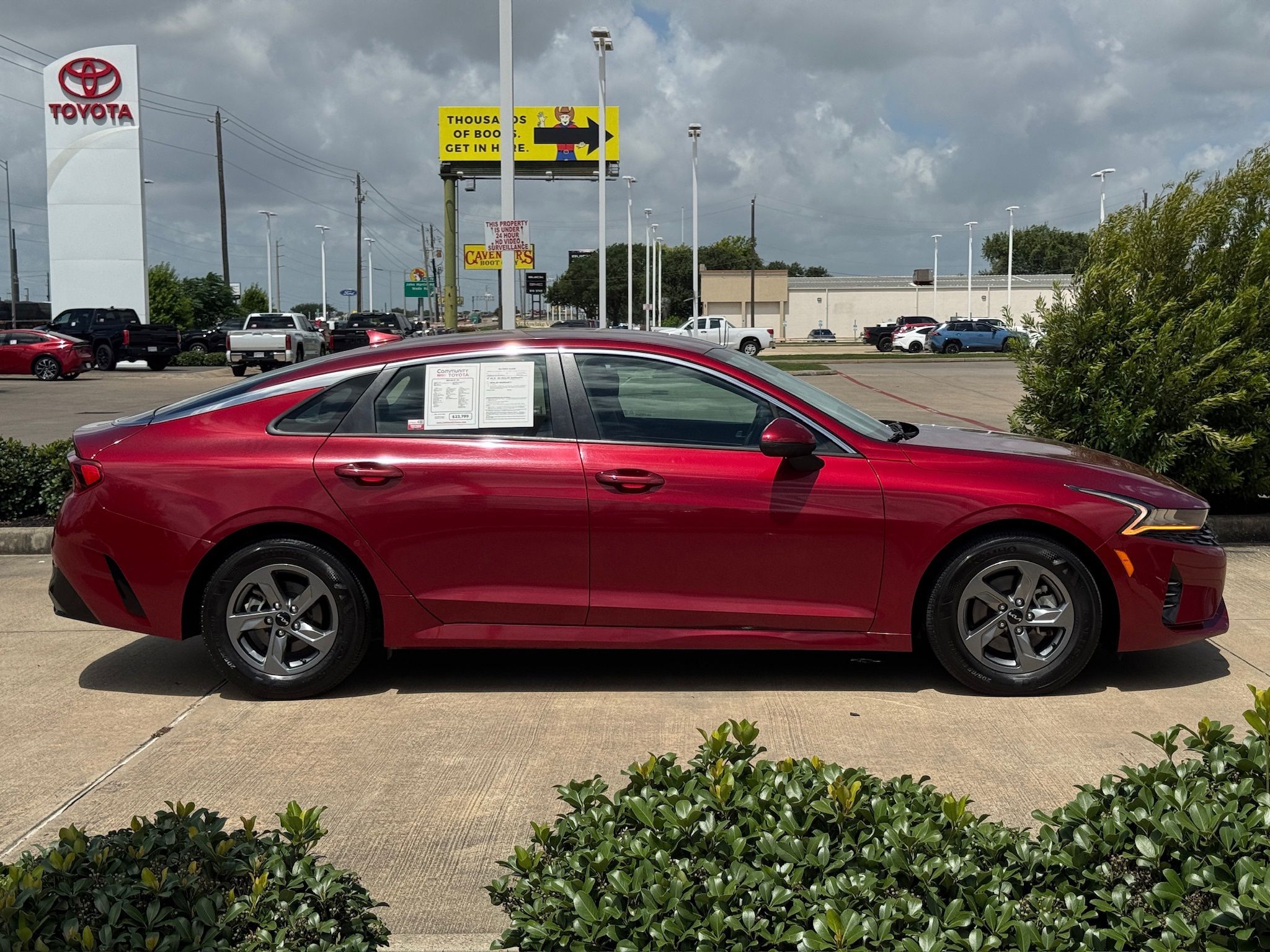 2023 Kia K5 LXS Red at River Oaks CDJR