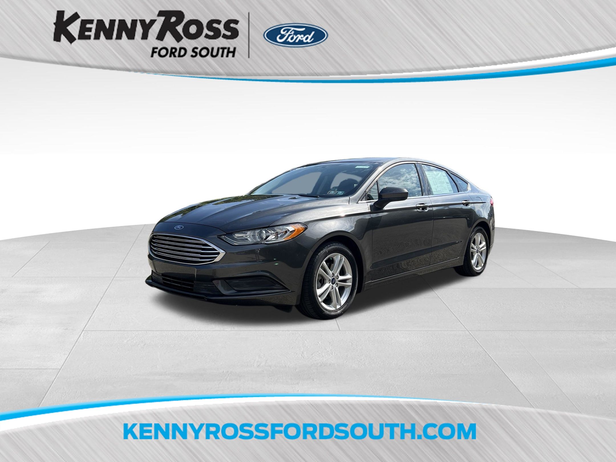 Gray (Magnetic Metallic) 2018 Ford Fusion Sedan Front-Wheel Drive 6-Speed Automatic