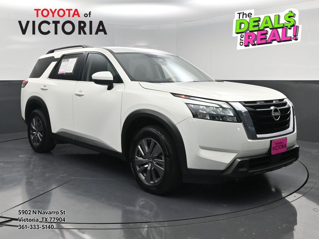 2025 Nissan Pathfinder SV White at Central Houston Nissan