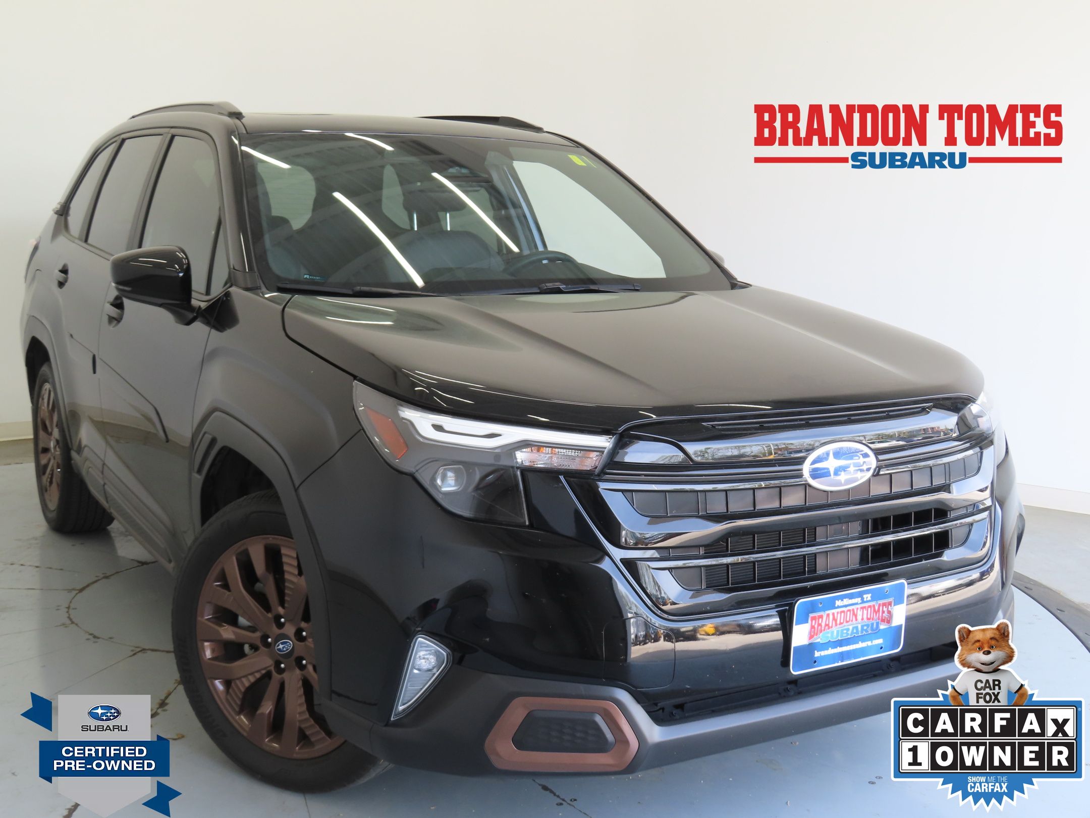 Crystal Black Silica 2025 Subaru Forester SUV / Crossover All-Wheel Drive Continuously Variable Transmission