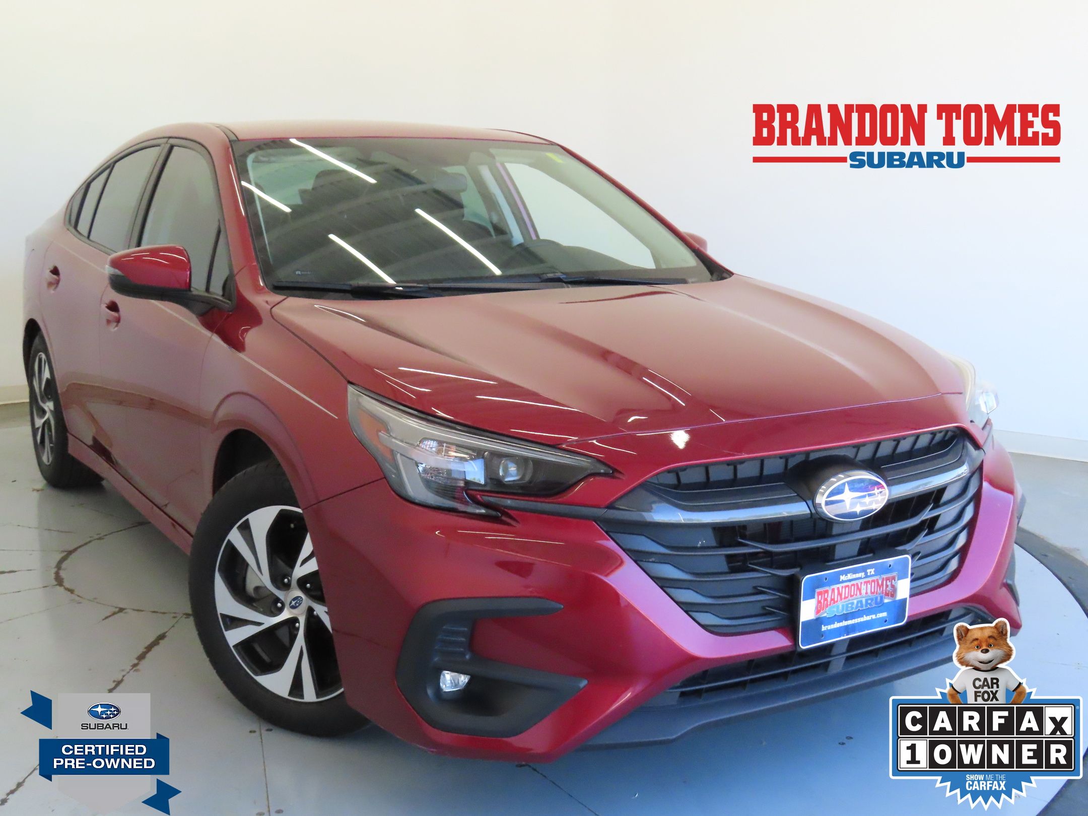 Crimson Red Pearl 2025 Subaru Legacy Sedan All-Wheel Drive Continuously Variable Transmission
