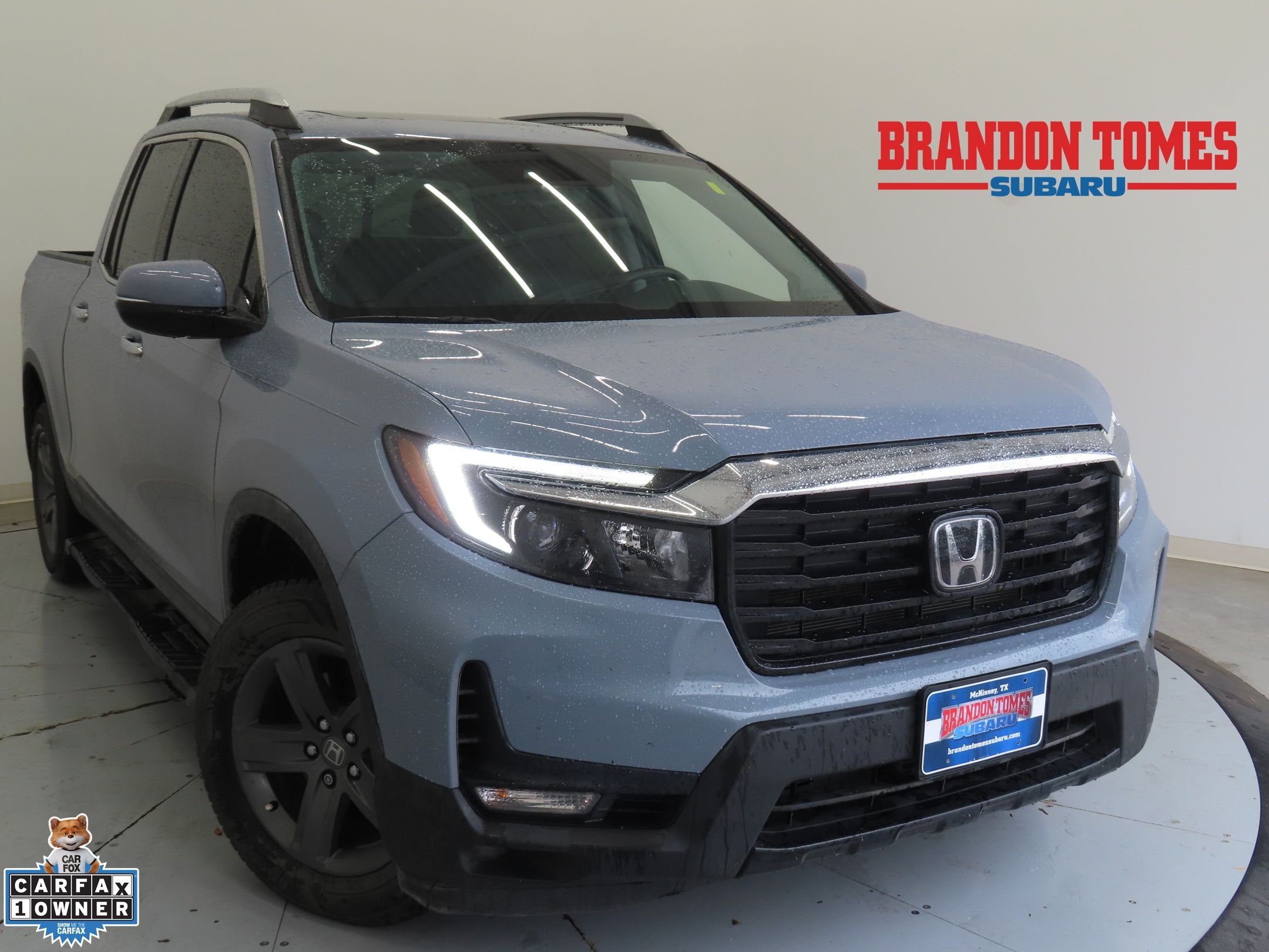 Black (Obsidian Blue Pearl) 2023 Honda Ridgeline Pickup Truck All-Wheel Drive 9-Speed Automatic
