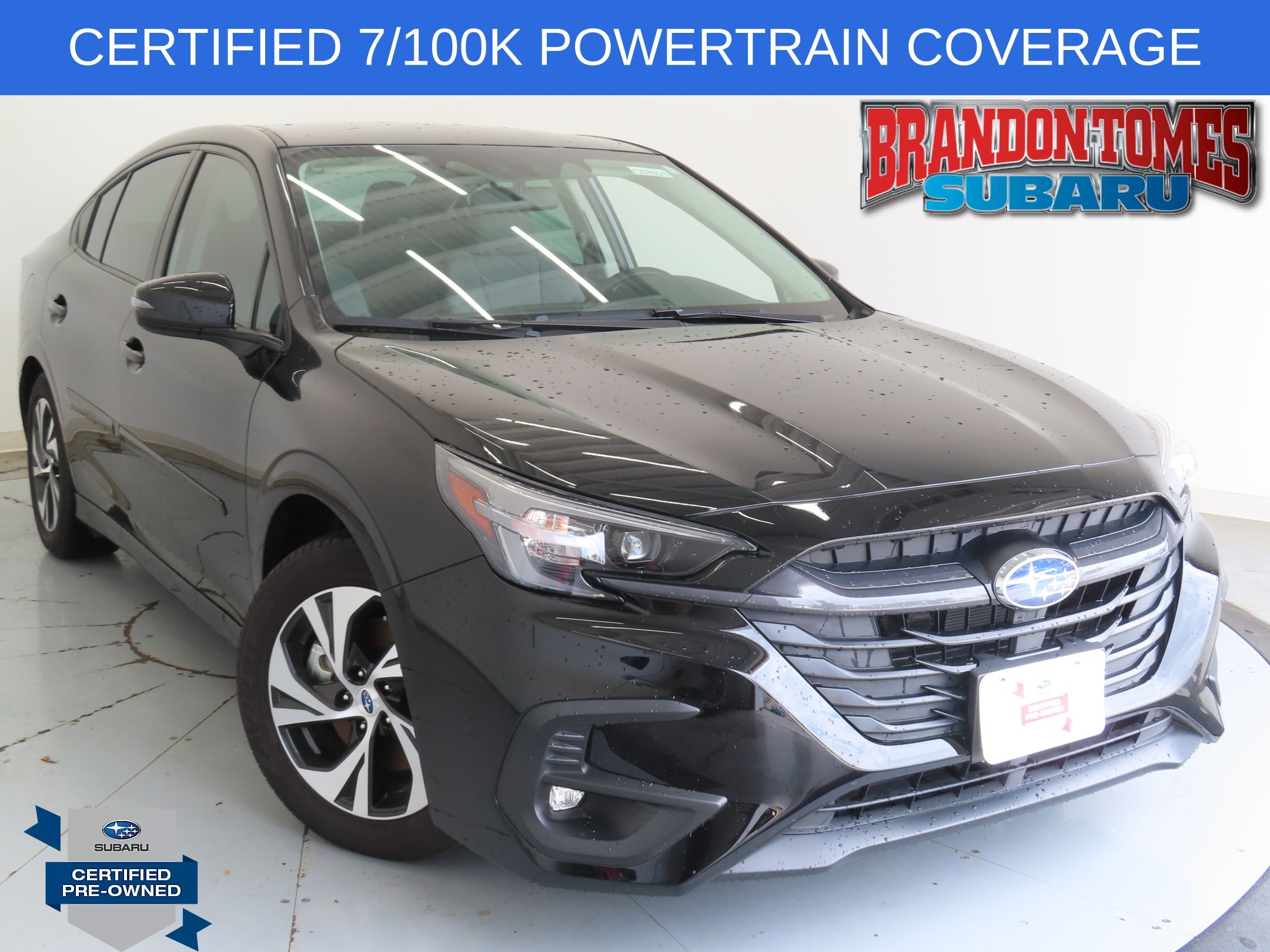 Crystal Black Silica 2025 Subaru Legacy Premium AWD Sedan All-Wheel Drive Continuously Variable Transmission