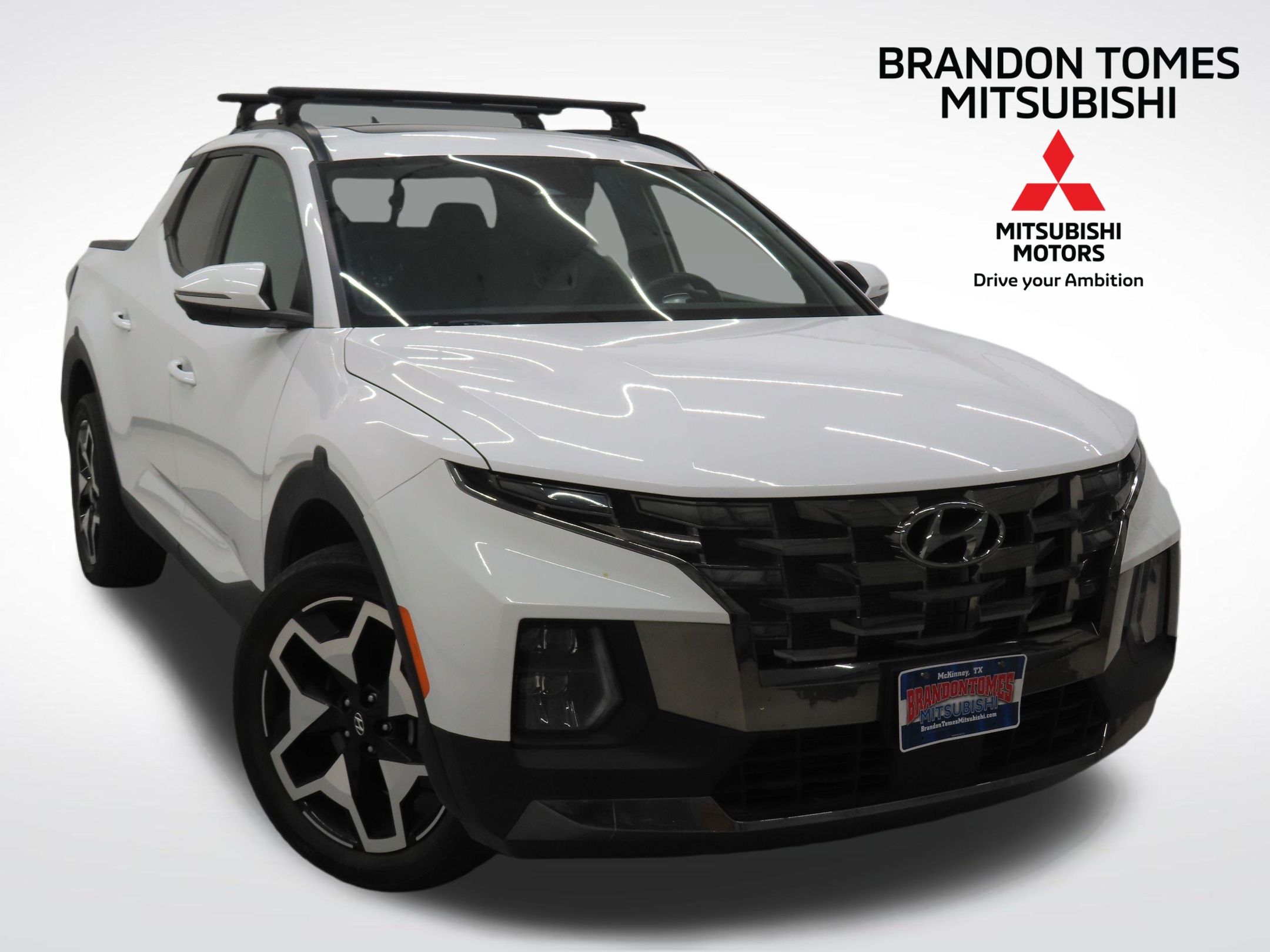 Ice White 2022 Hyundai Santa Cruz Pickup Truck All-Wheel Drive Automatic