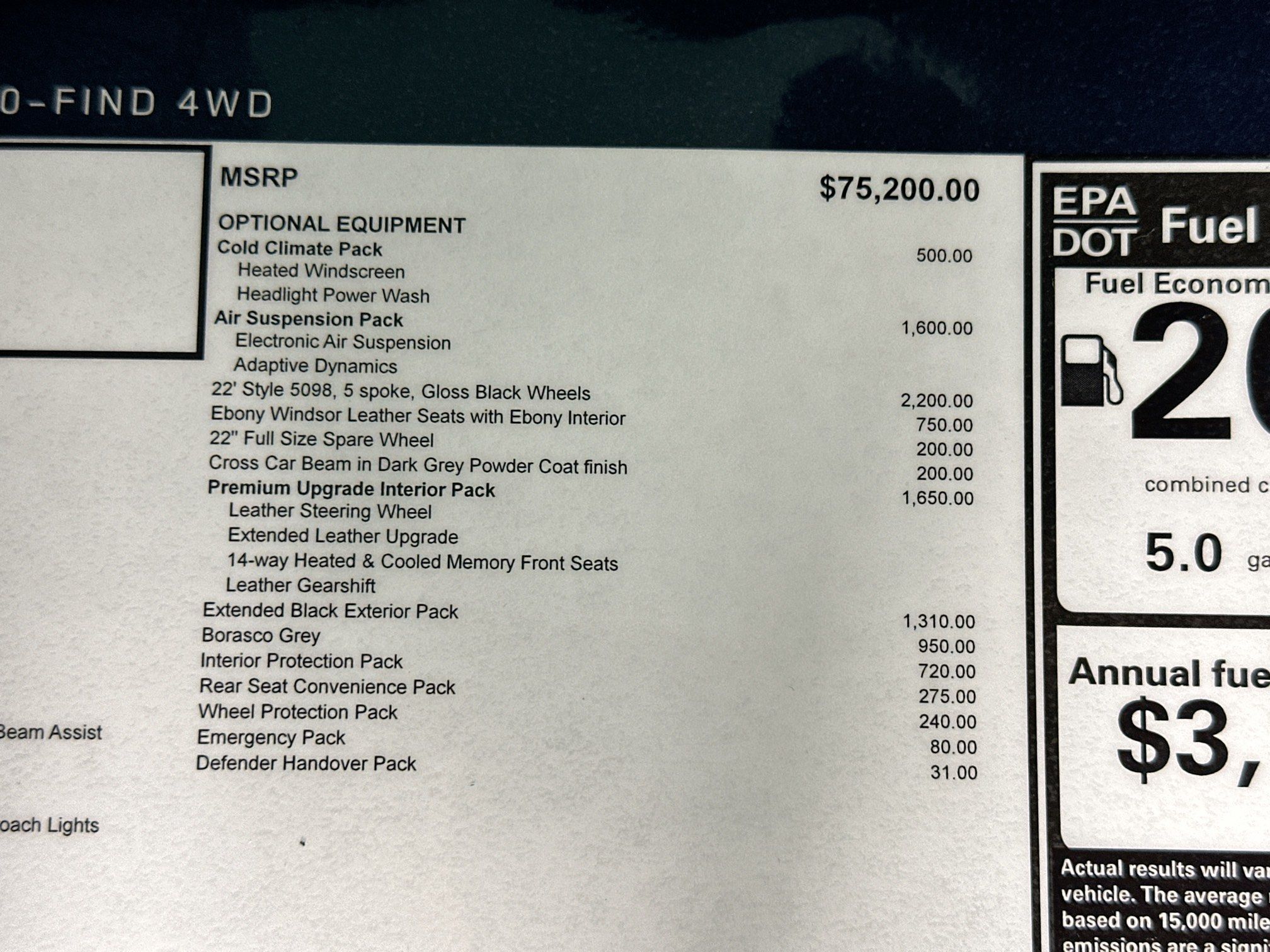 new 2026 Land Rover Defender 110 car, priced at $87,856
