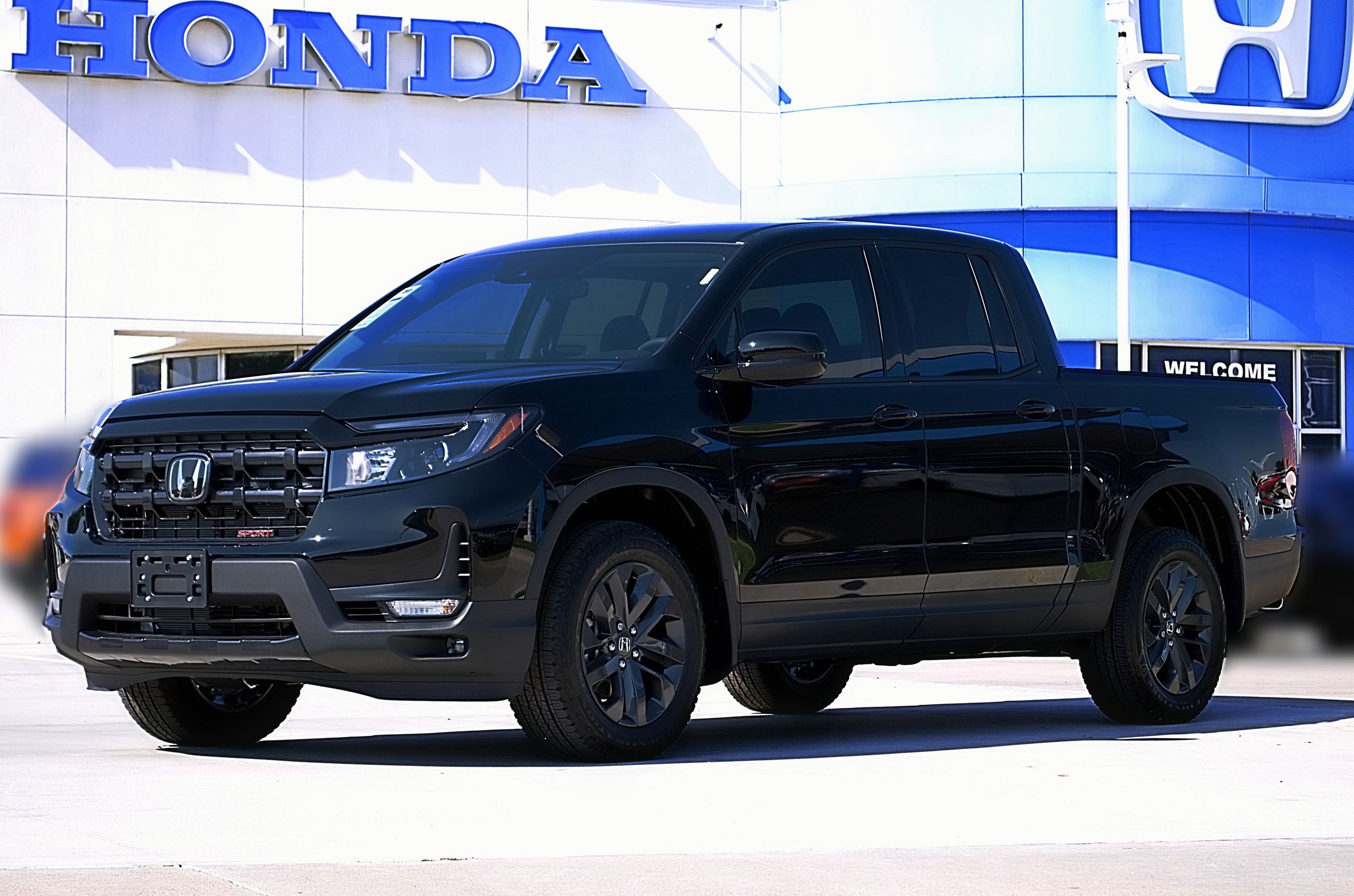 Crystal Black Pearl 2025 Honda Ridgeline Pickup Truck All-Wheel Drive 9-Speed Automatic