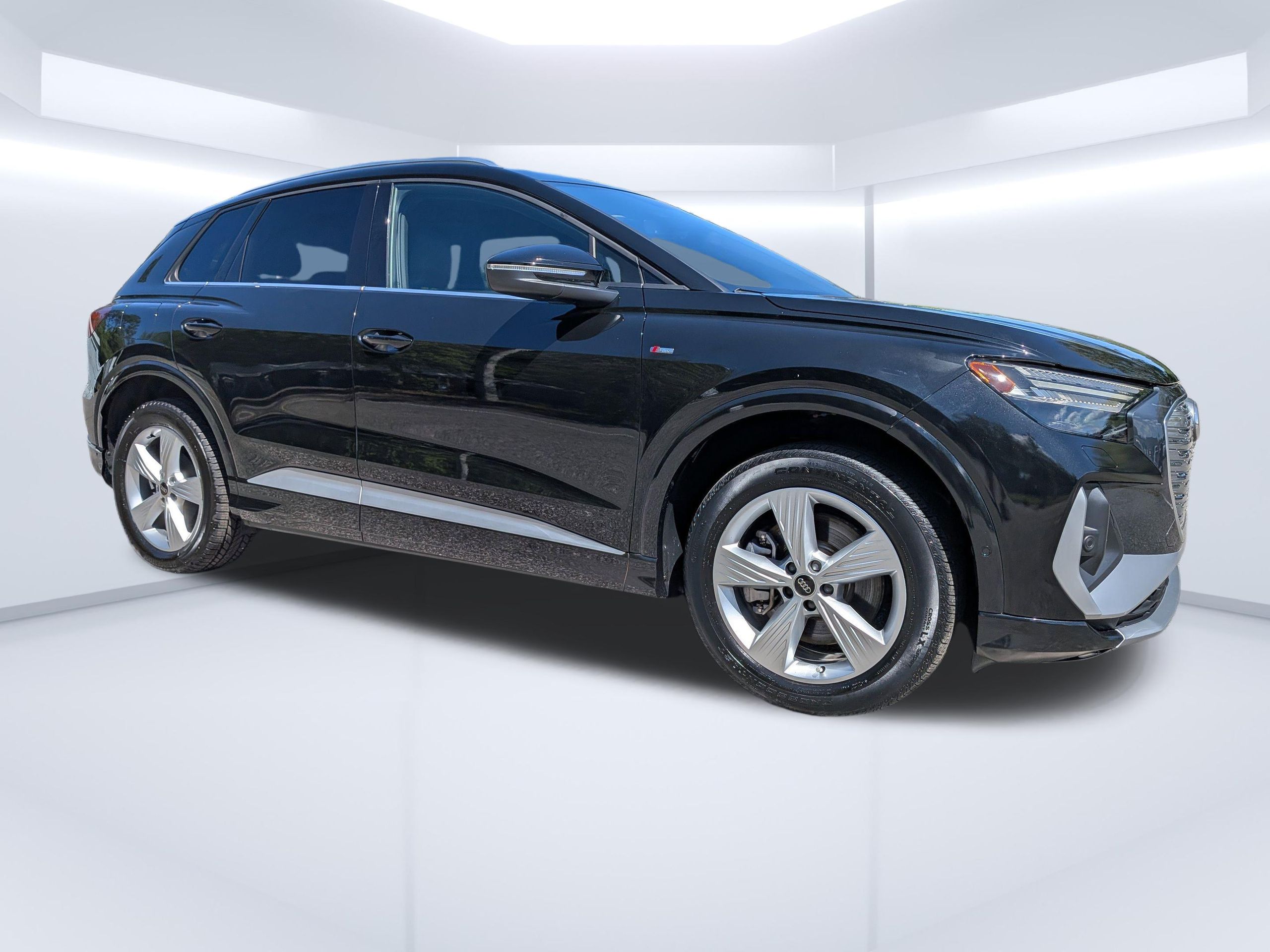 Mythos Black Metallic 2023 Audi Q4 e-tron quattro Prestige 50 SUV / Crossover All-Wheel Drive Automatic