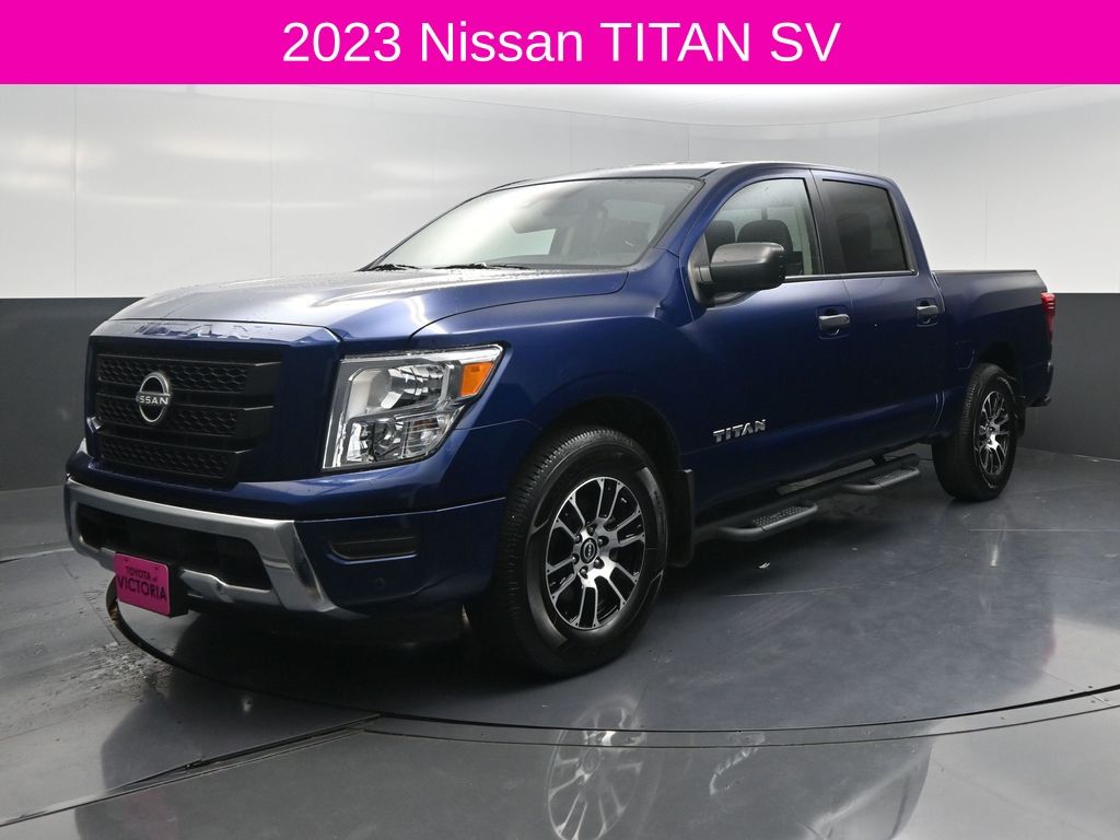 2023 Nissan Titan SV Blue at Bayway Cadillac of The Woodlands