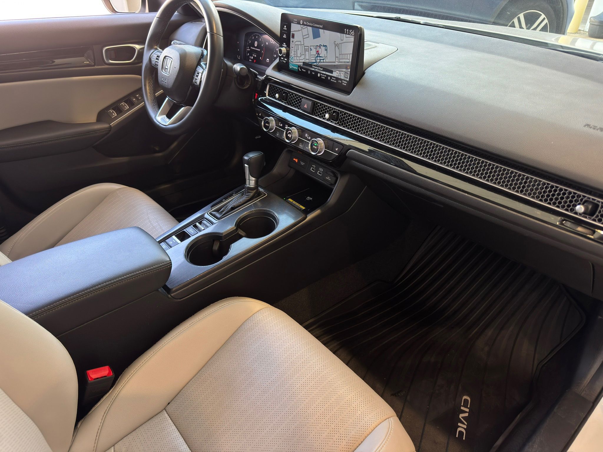 2022 Honda Civic Touring White at Cook Ford