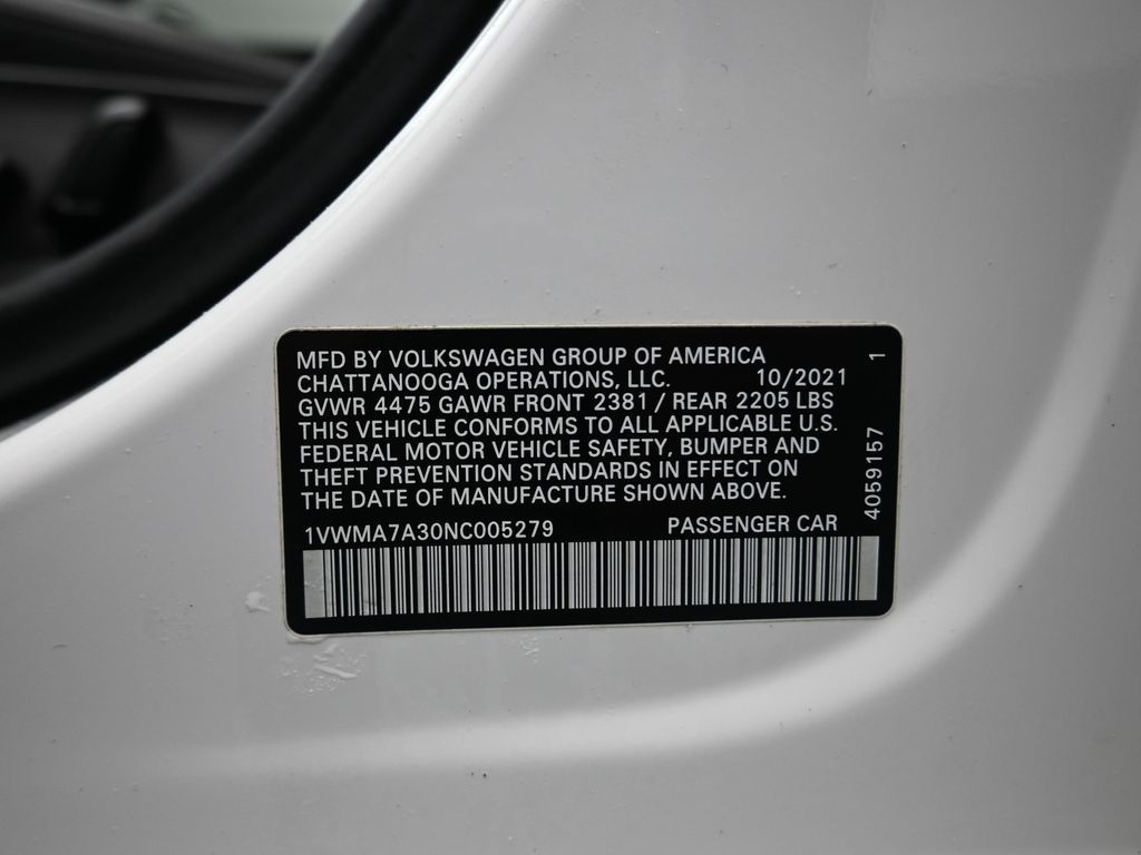 2022 Volkswagen Passat 2.0T R-Line White at Durrett Motor Company