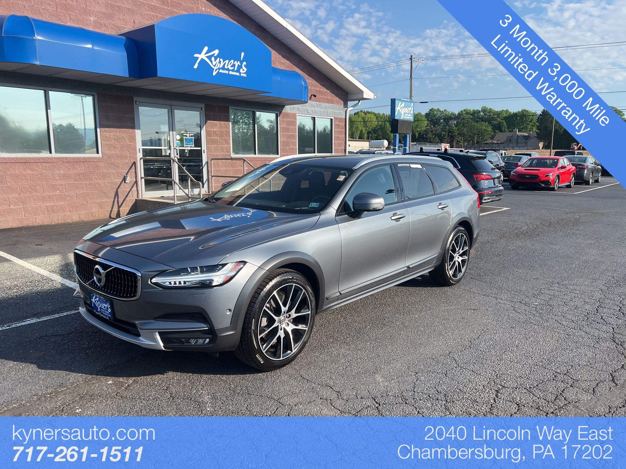 Gray Metallic 2019 Volvo V90 Cross Country T6 AWD Wagon All-Wheel Drive Automatic