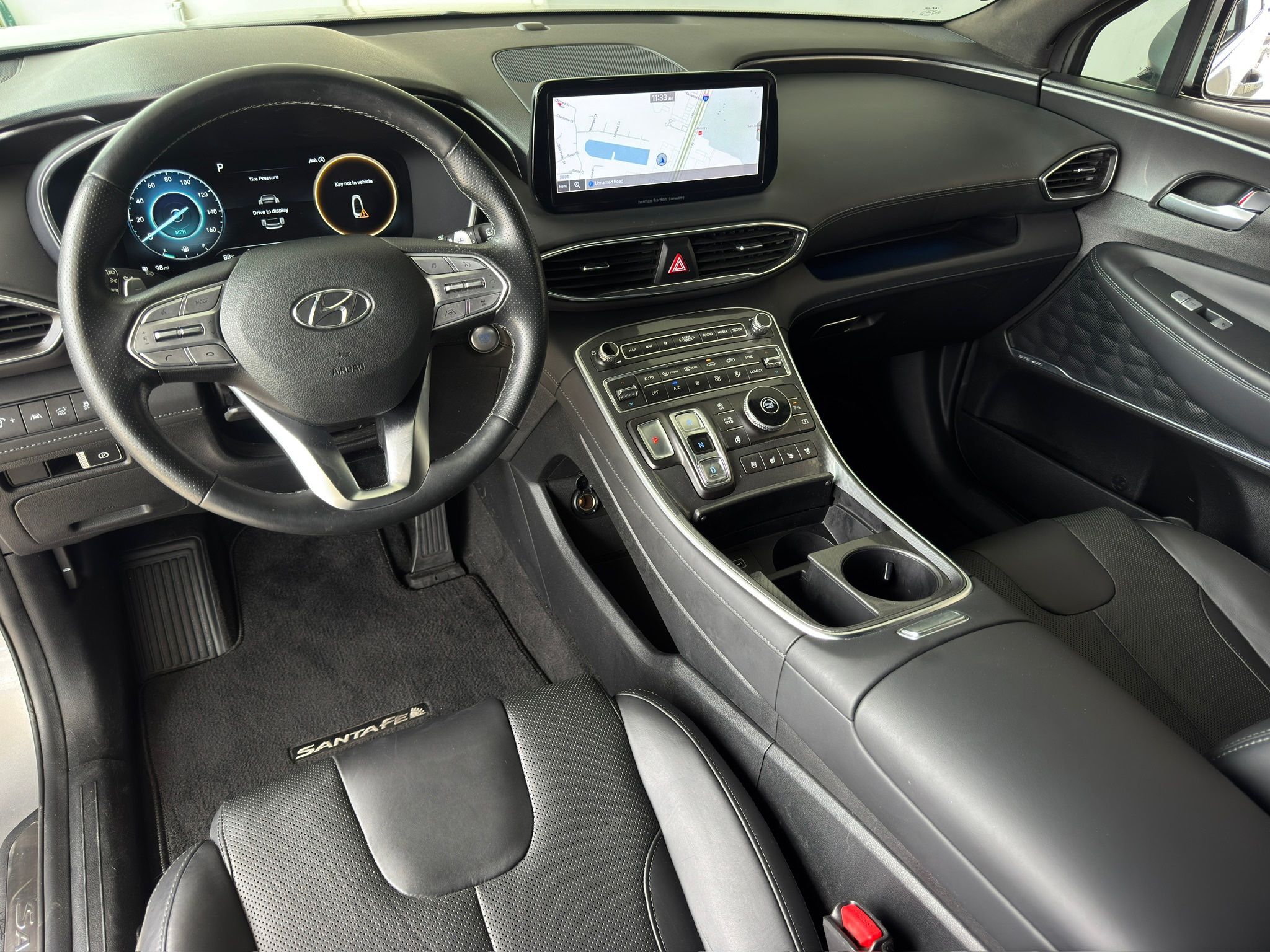 2022 Hyundai Santa Fe Calligraphy Silver at DeMontrond Mazda