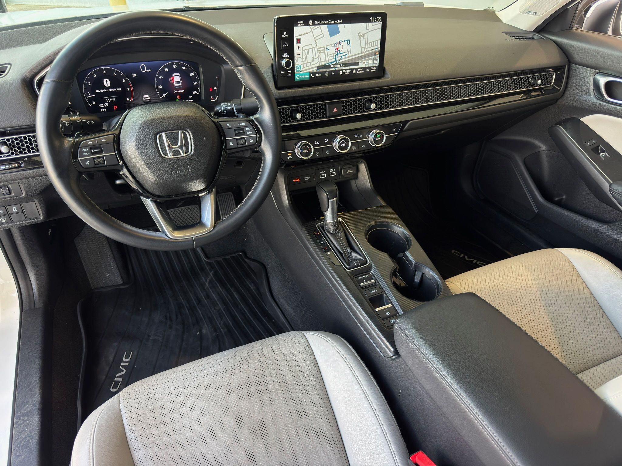2022 Honda Civic Touring White at Cook Ford
