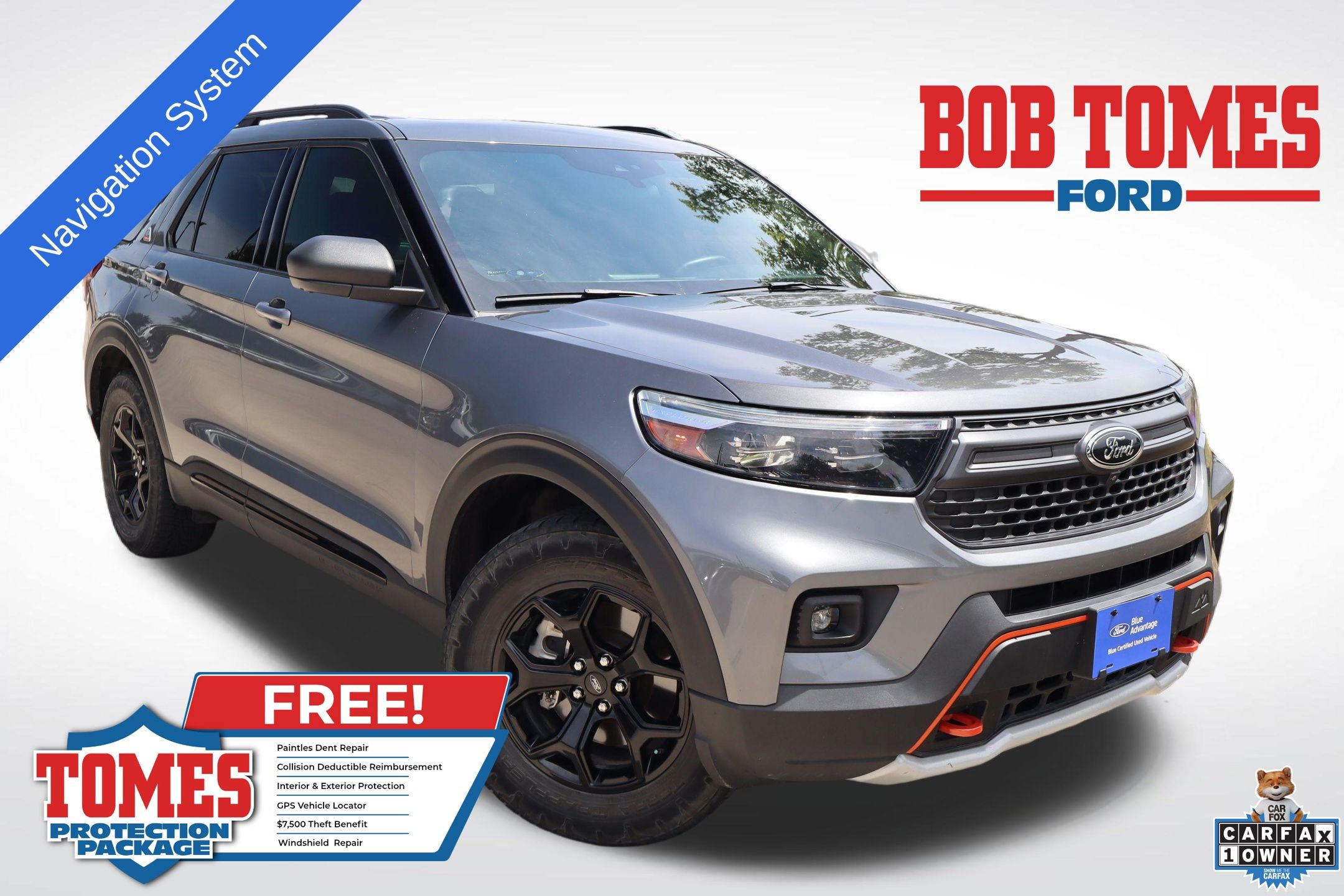Gray Metallic 2022 Ford Explorer SUV / Crossover All-Wheel Drive Automatic