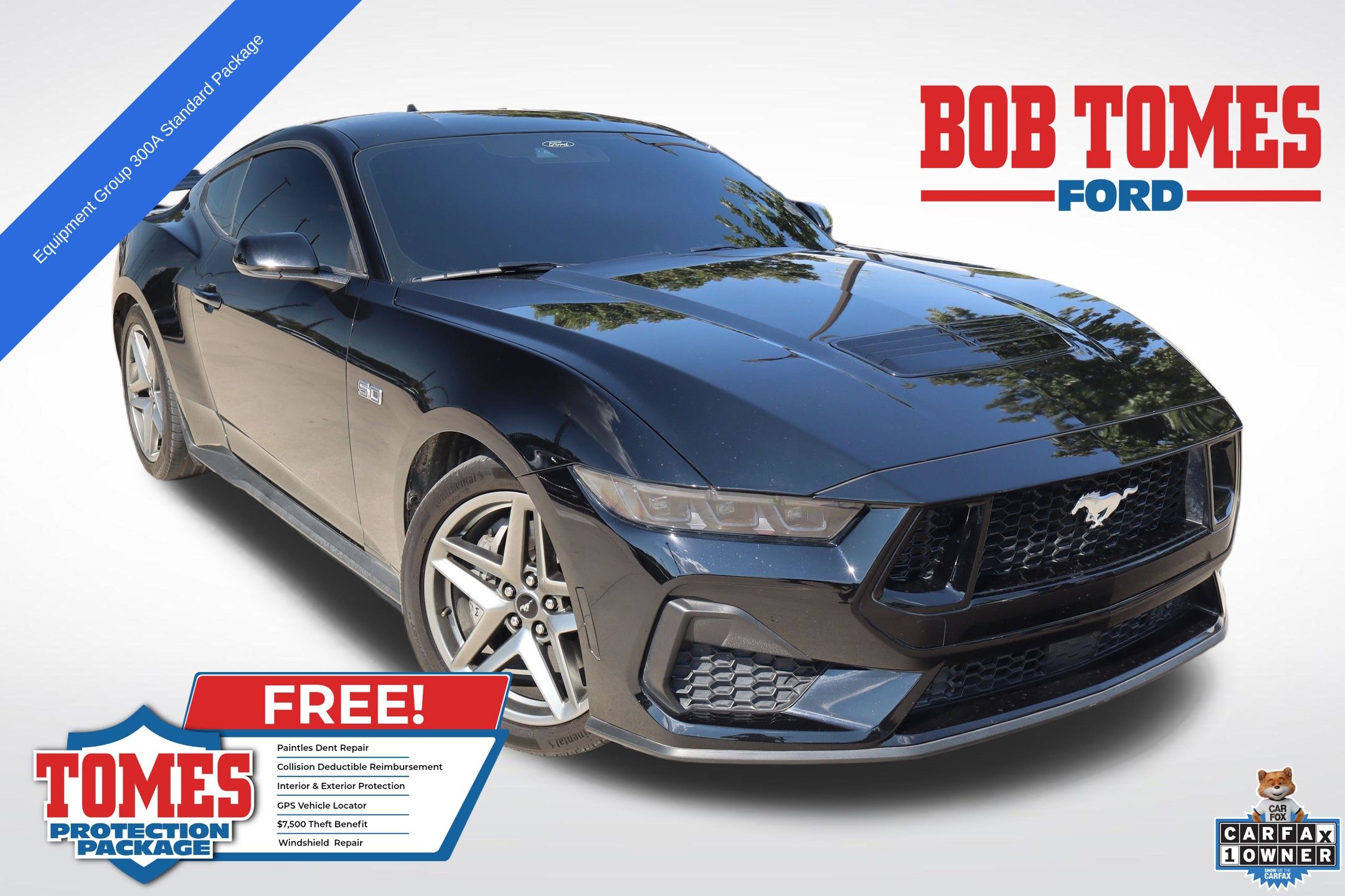 Shadow Black 2025 Ford Mustang Coupe Rear-Wheel Drive Automatic