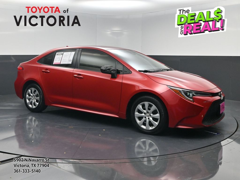 2021 Toyota Corolla LE Red at DeMontrond Auto Country
