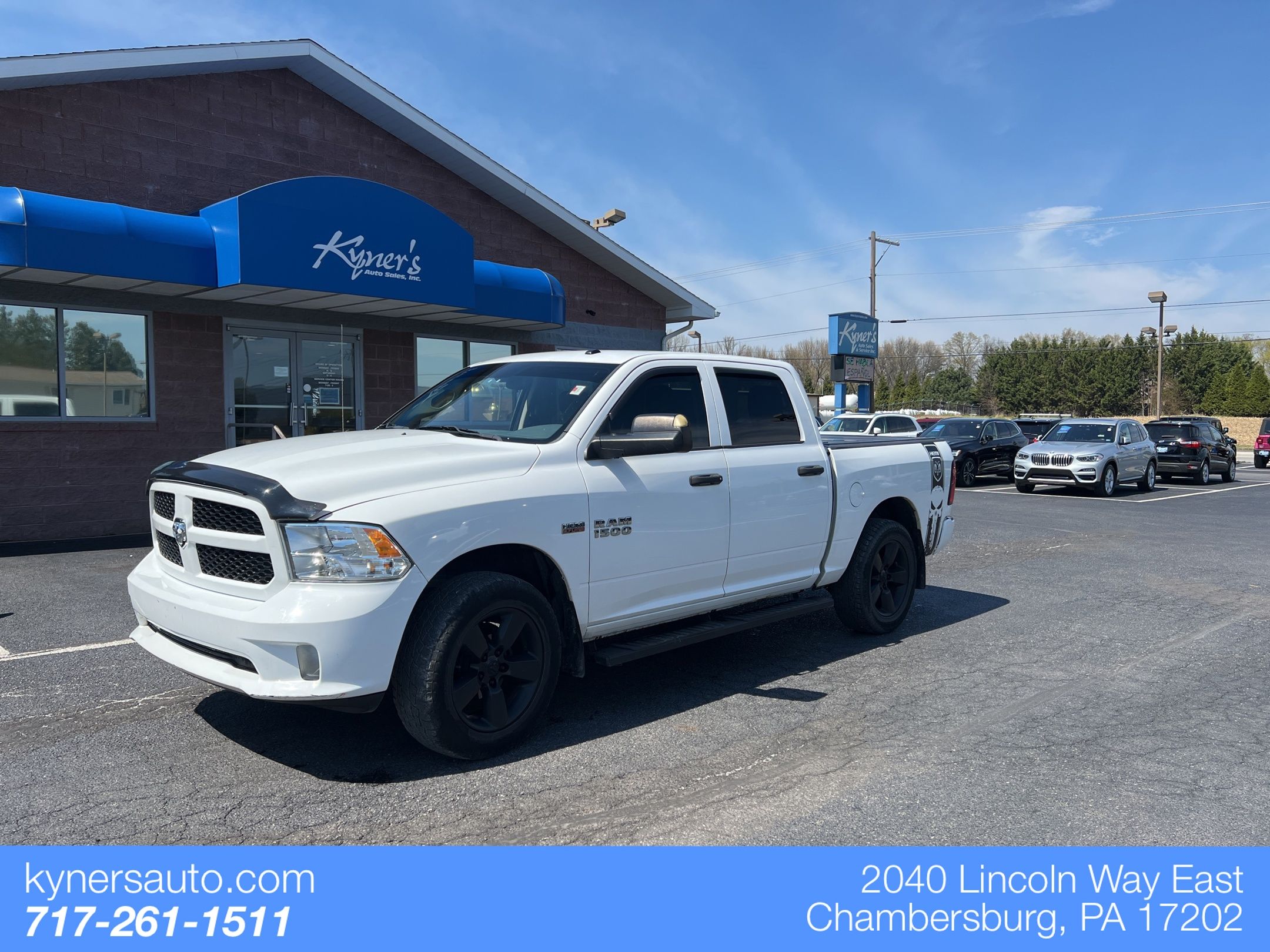 Bright White Clearcoat 2014 RAM 1500 Express Crew Cab 4WD Pickup Truck Four-Wheel Drive 6-Speed Automatic