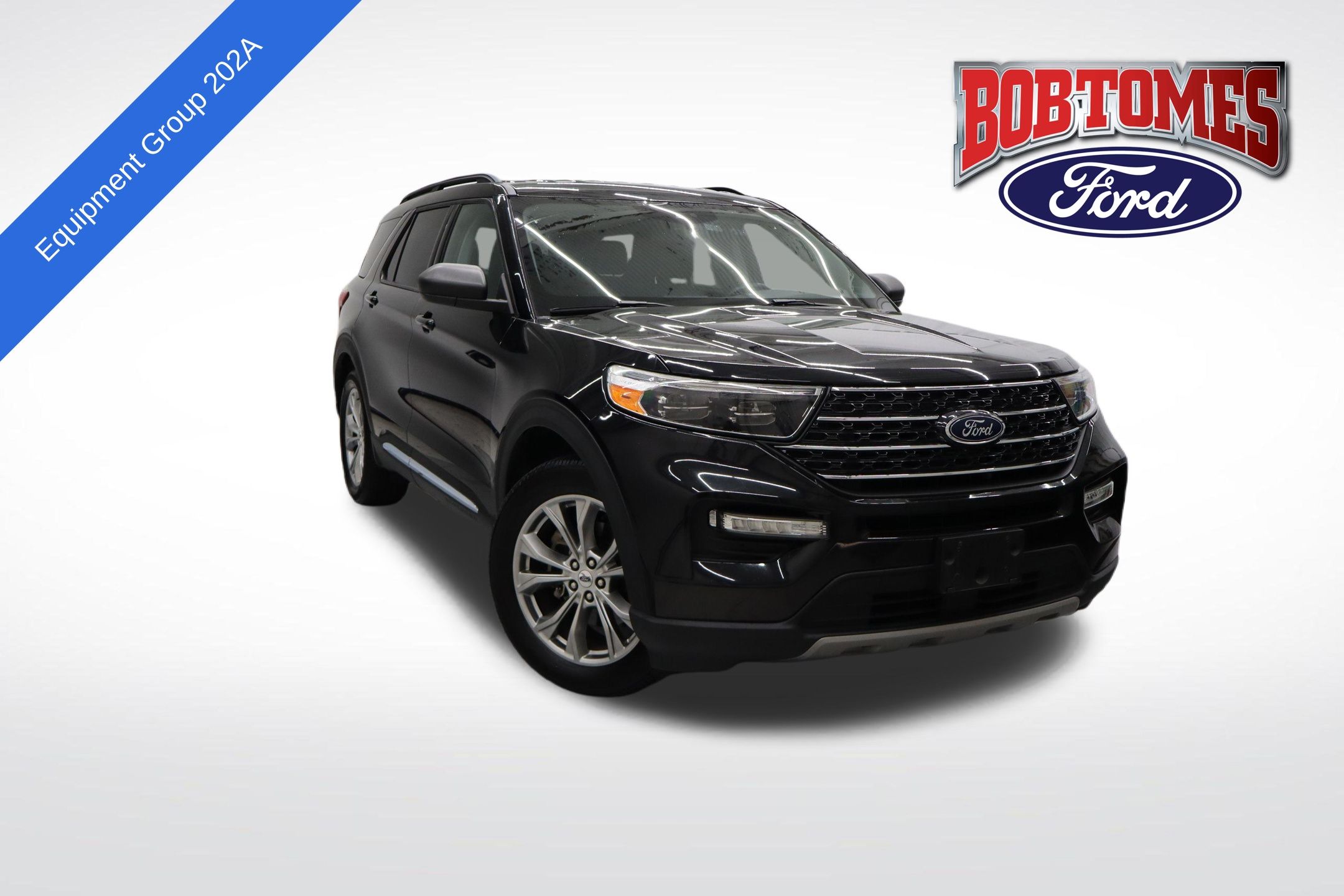 Black 2021 Ford Explorer XLT RWD SUV / Crossover Rear-Wheel Drive Automatic