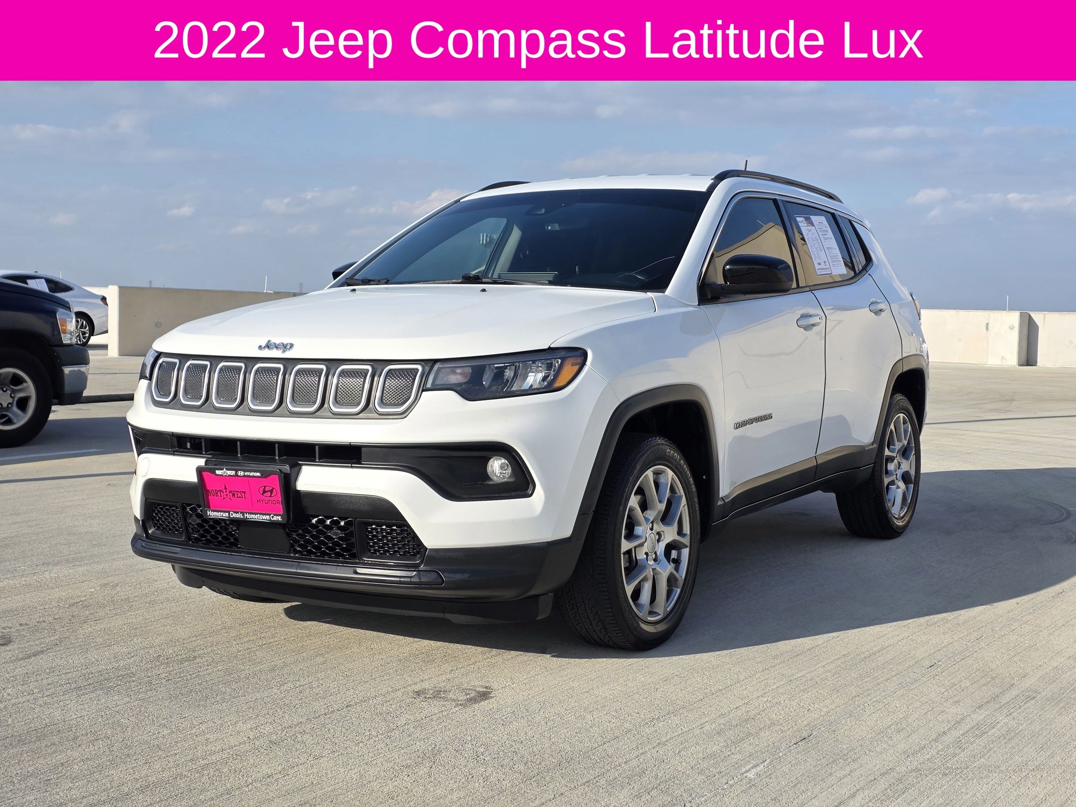 2022 Jeep Compass Latitude Lux White at Wharton Ford