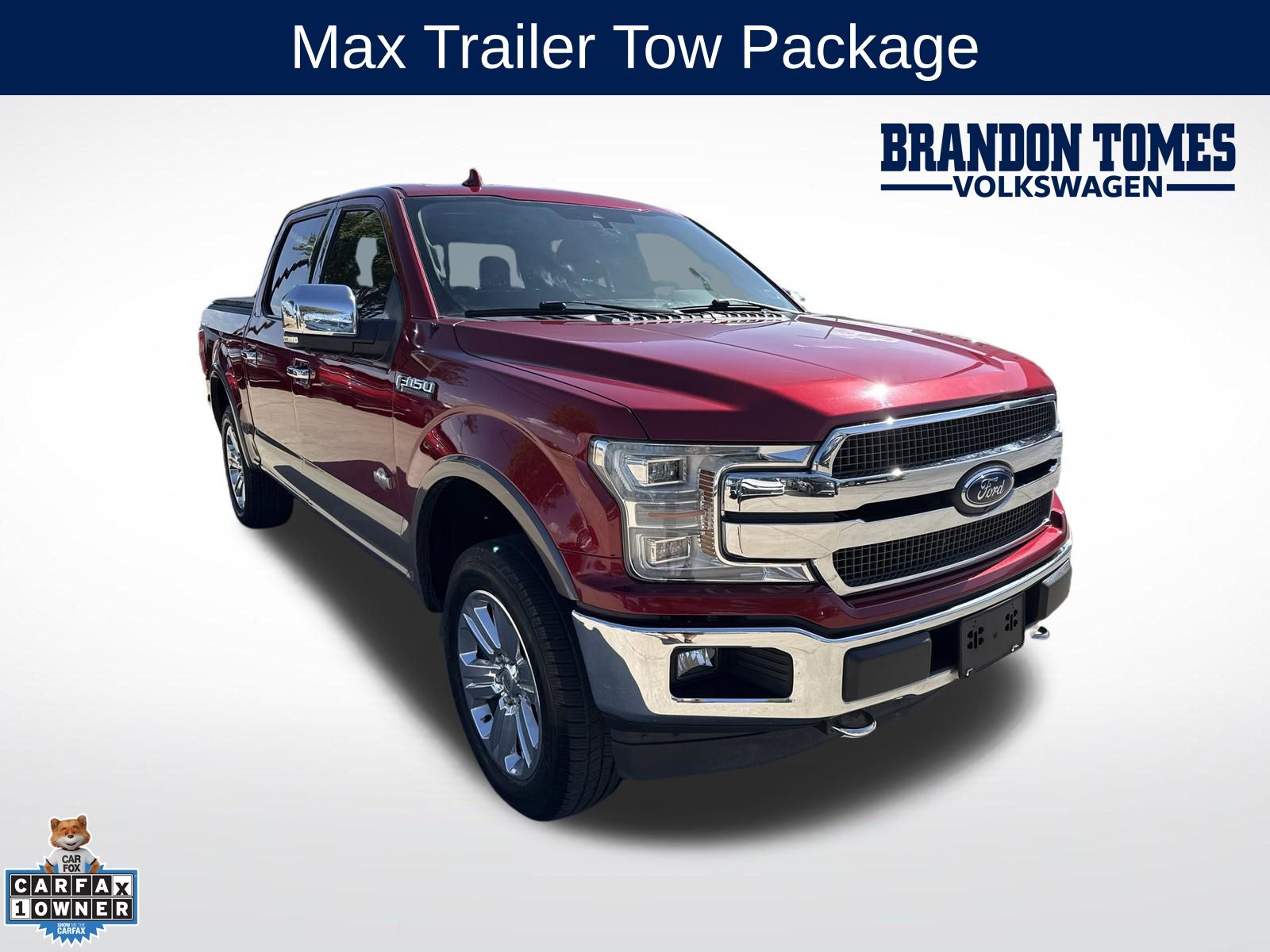 Ruby Red 2018 Ford F-150 Pickup Truck Four-Wheel Drive Automatic