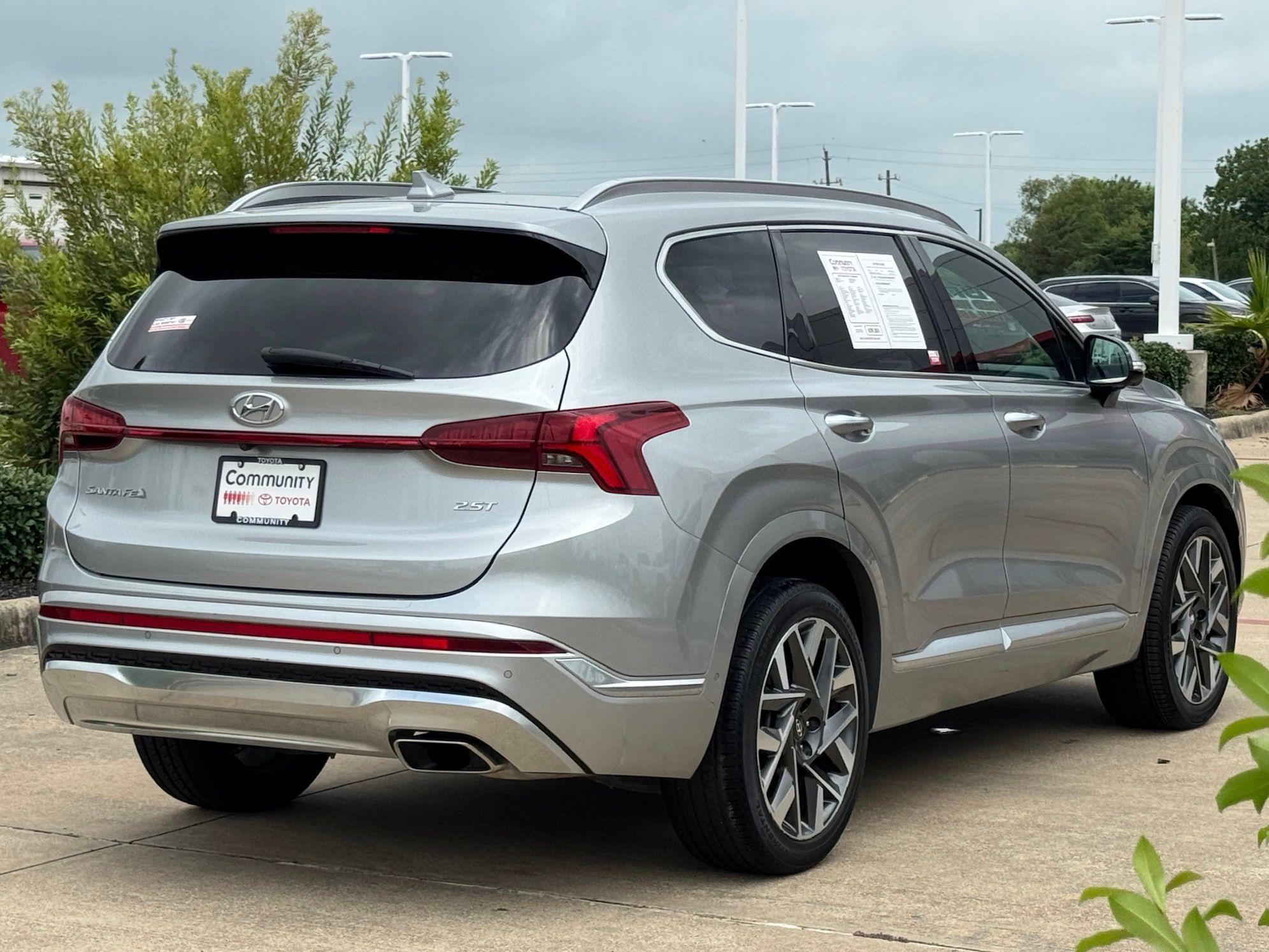 2022 Hyundai Santa Fe Calligraphy Silver at DeMontrond Mazda