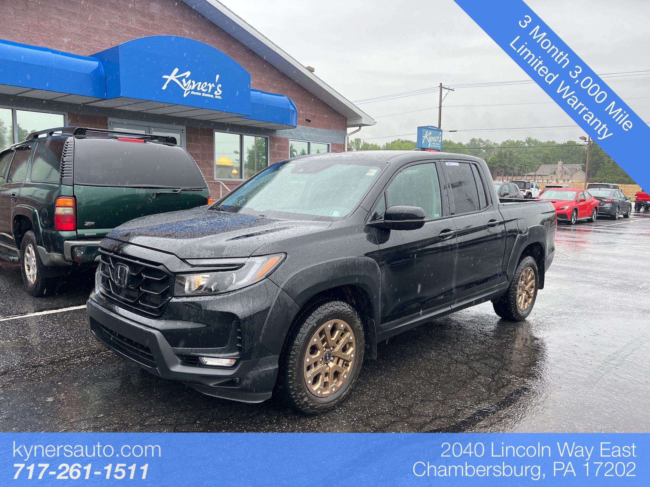 Black 2021 Honda Ridgeline Sport AWD Pickup Truck All-Wheel Drive 9-Speed Automatic