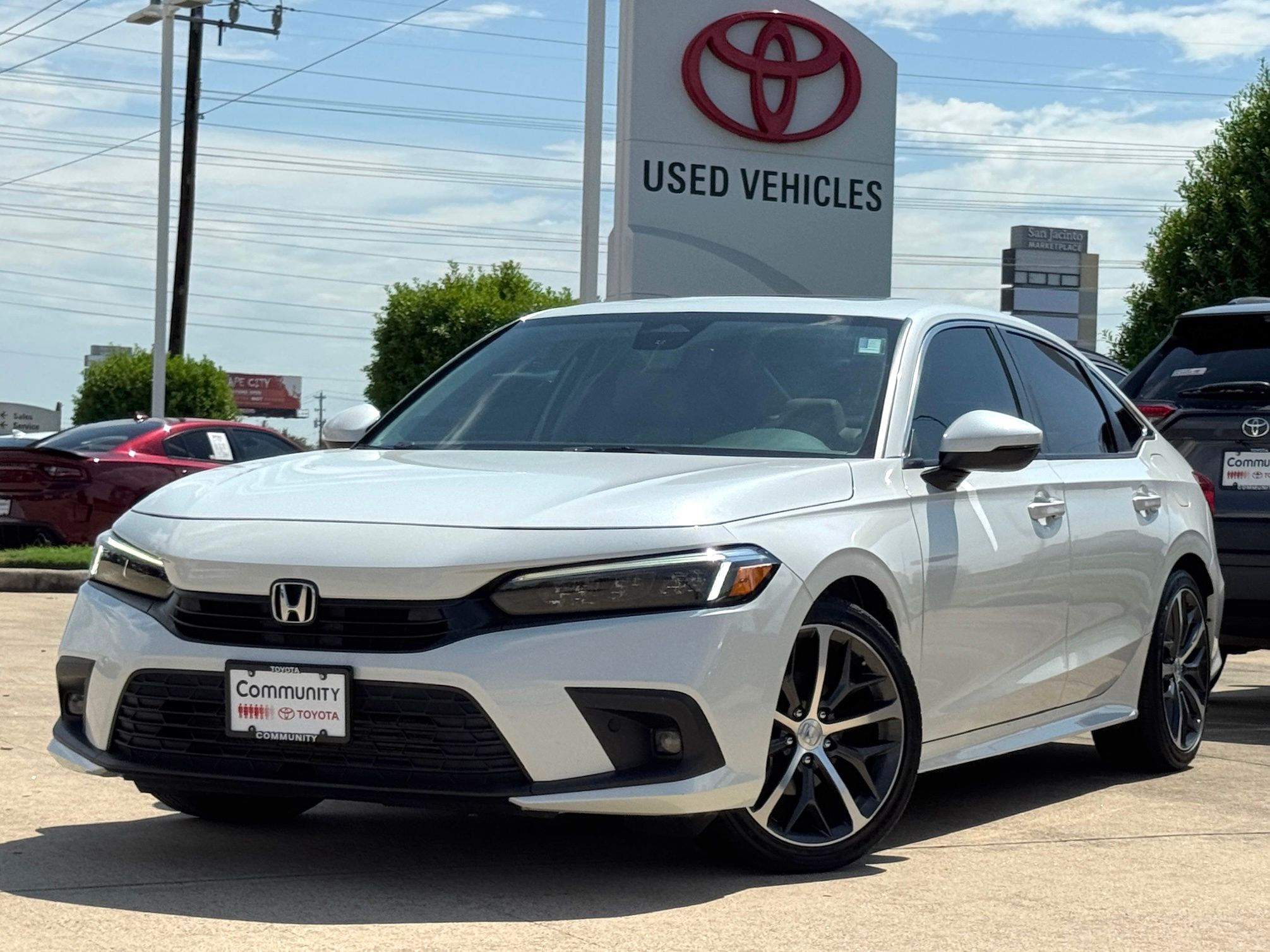 2022 Honda Civic Touring White at Cook Ford