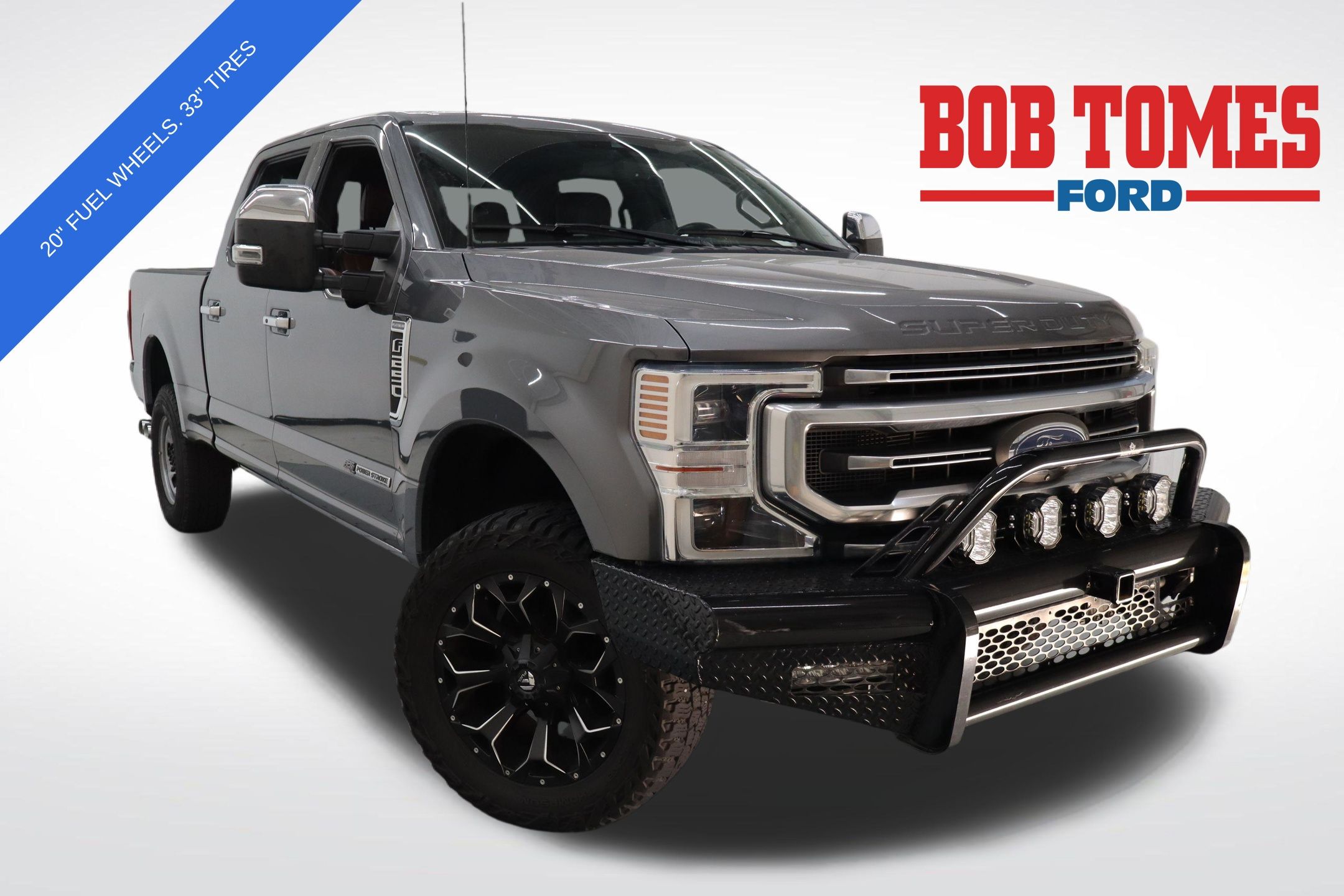 Gray Metallic 2022 Ford F-250 Super Duty Pickup Truck Four-Wheel Drive Automatic