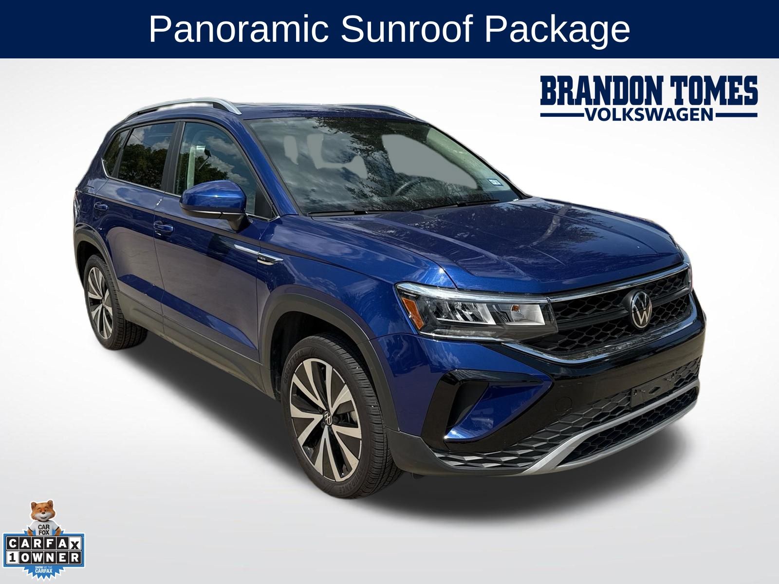 Blue Metallic 2023 Volkswagen Taos SUV / Crossover Front-Wheel Drive 8-Speed Automatic