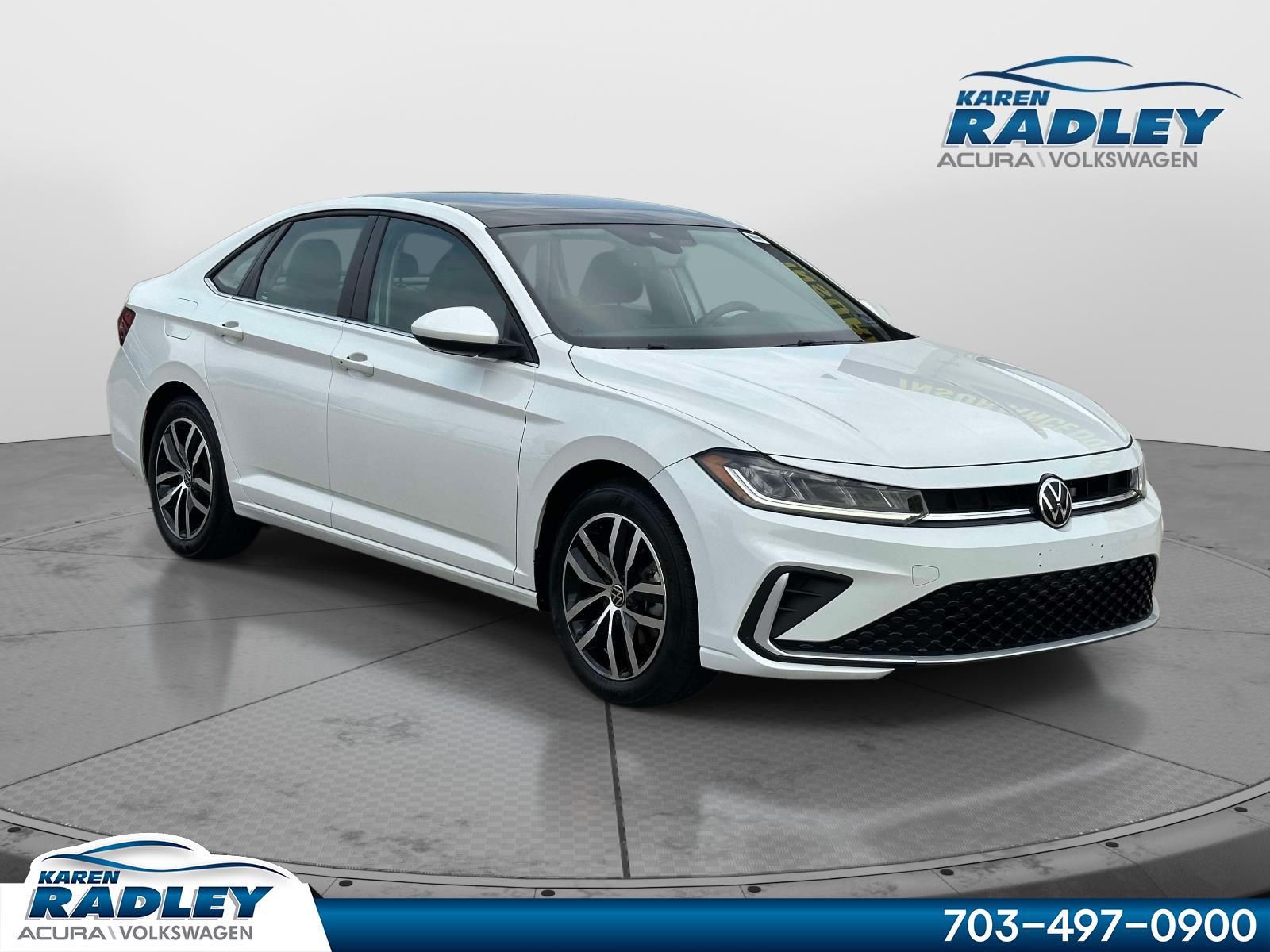 Opal White Pearl 2025 Volkswagen Jetta Sedan Front-Wheel Drive 8-Speed Automatic