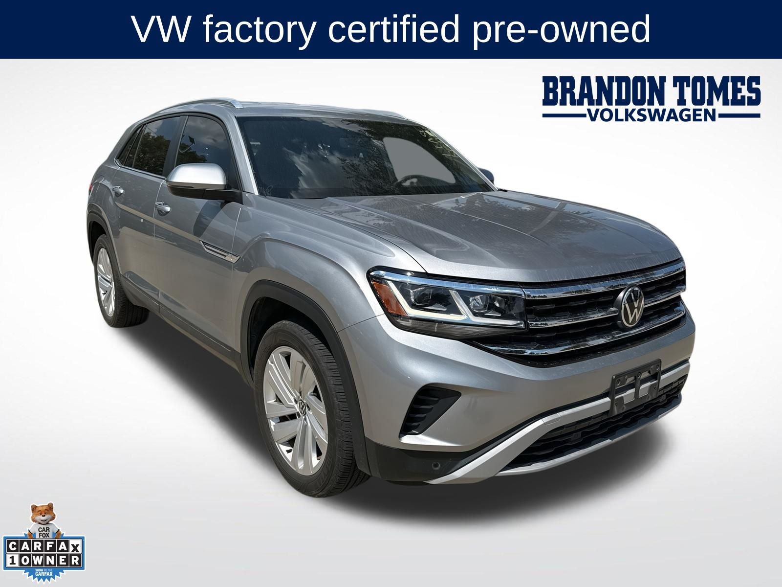 Silver Metallic 2023 Volkswagen Atlas Cross Sport SUV / Crossover Front-Wheel Drive 8-Speed Automatic