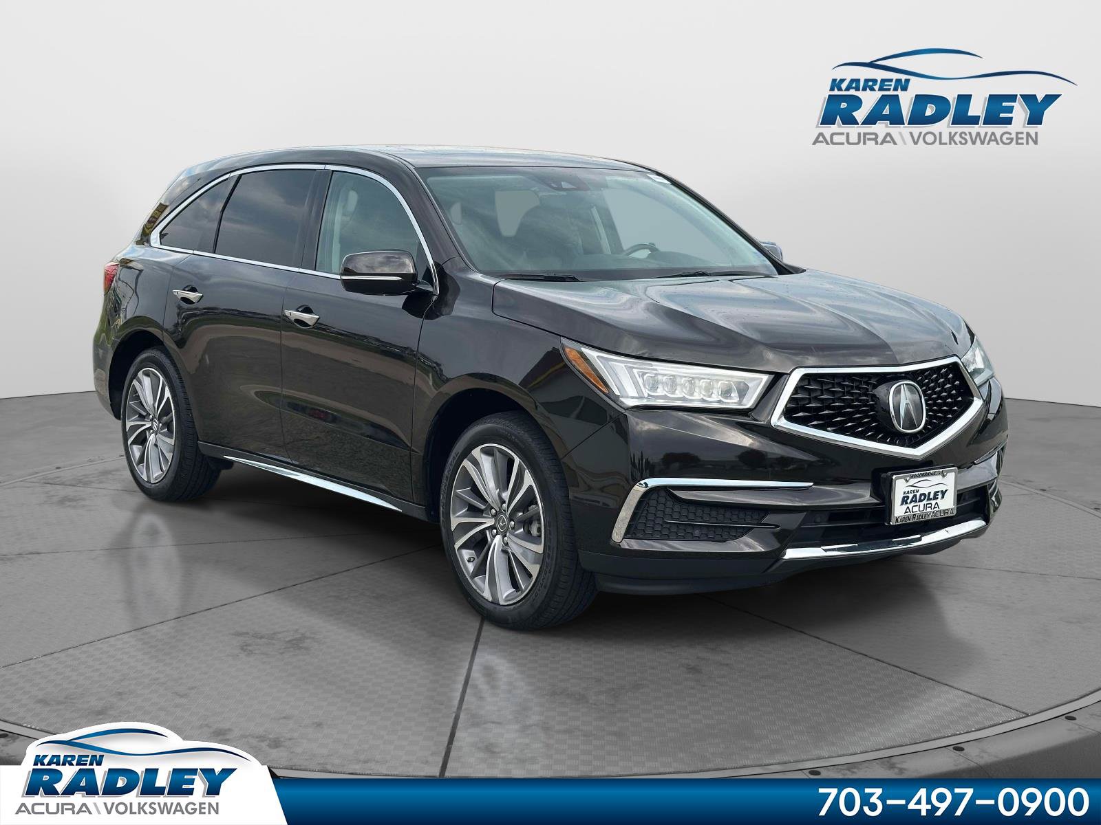 Black Copper Pearl 2018 Acura MDX SUV / Crossover All-Wheel Drive 9-Speed Automatic