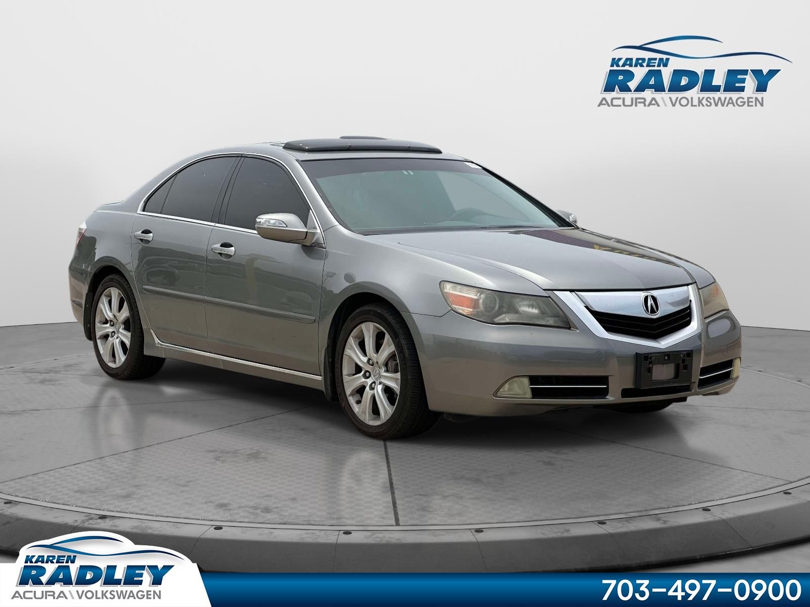 Silver Jade Metallic 2010 Acura RL Sedan All-Wheel Drive 5-Speed Automatic Overdrive