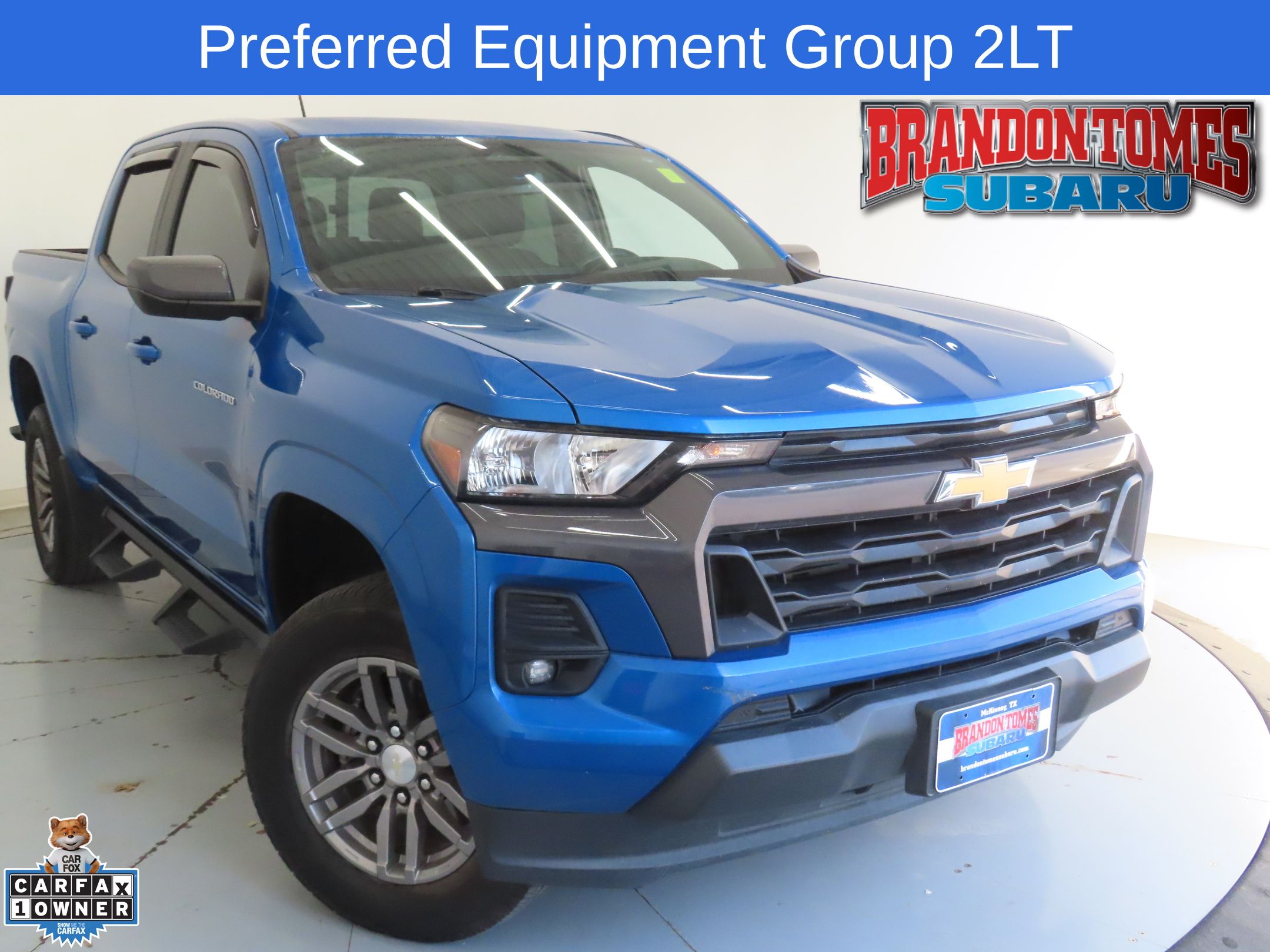 Glacier Blue Metallic 2023 Chevrolet Colorado Pickup Truck 4X2 8-Speed Automatic