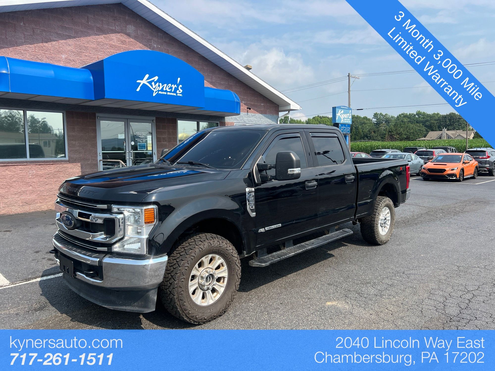 Black Metallic 2022 Ford F-250 Super Duty Pickup Truck Four-Wheel Drive Automatic