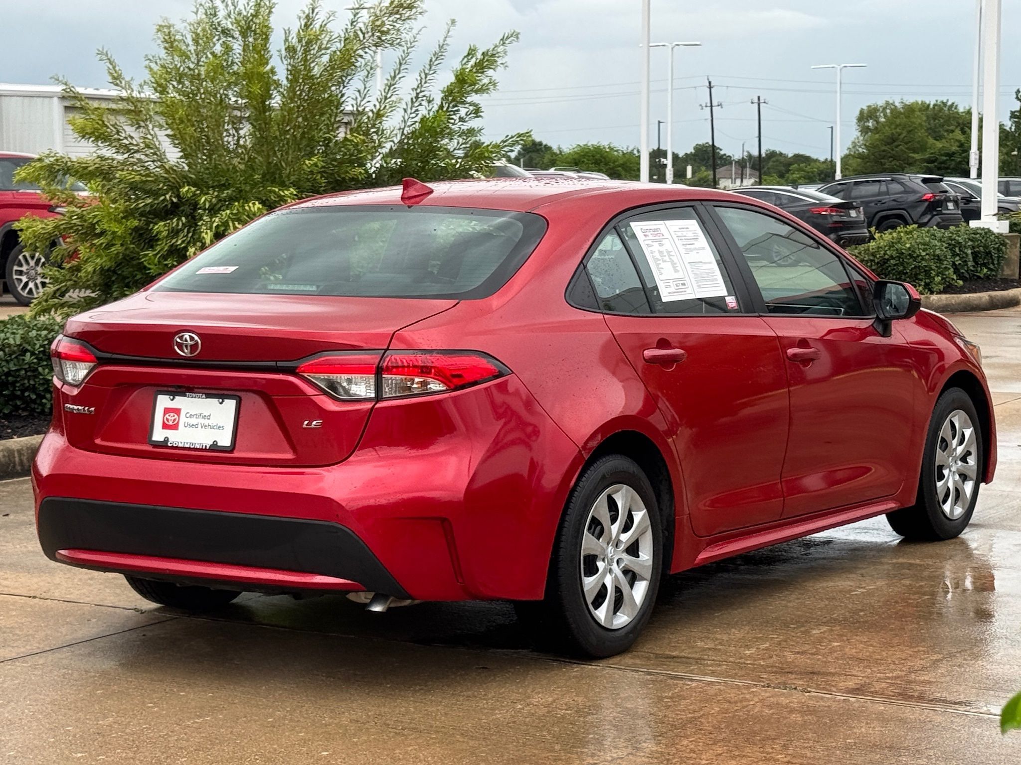 2020 Toyota Corolla LE Red at Big Star Chrysler Jeep Dodge Ram 