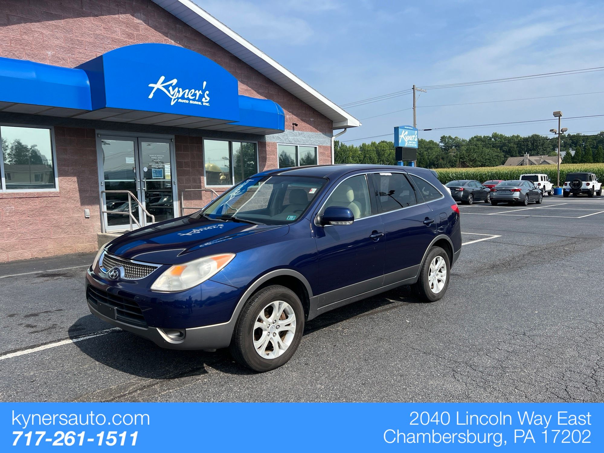 Blue 2007 Hyundai Veracruz SUV / Crossover 6-Speed Automatic Overdrive