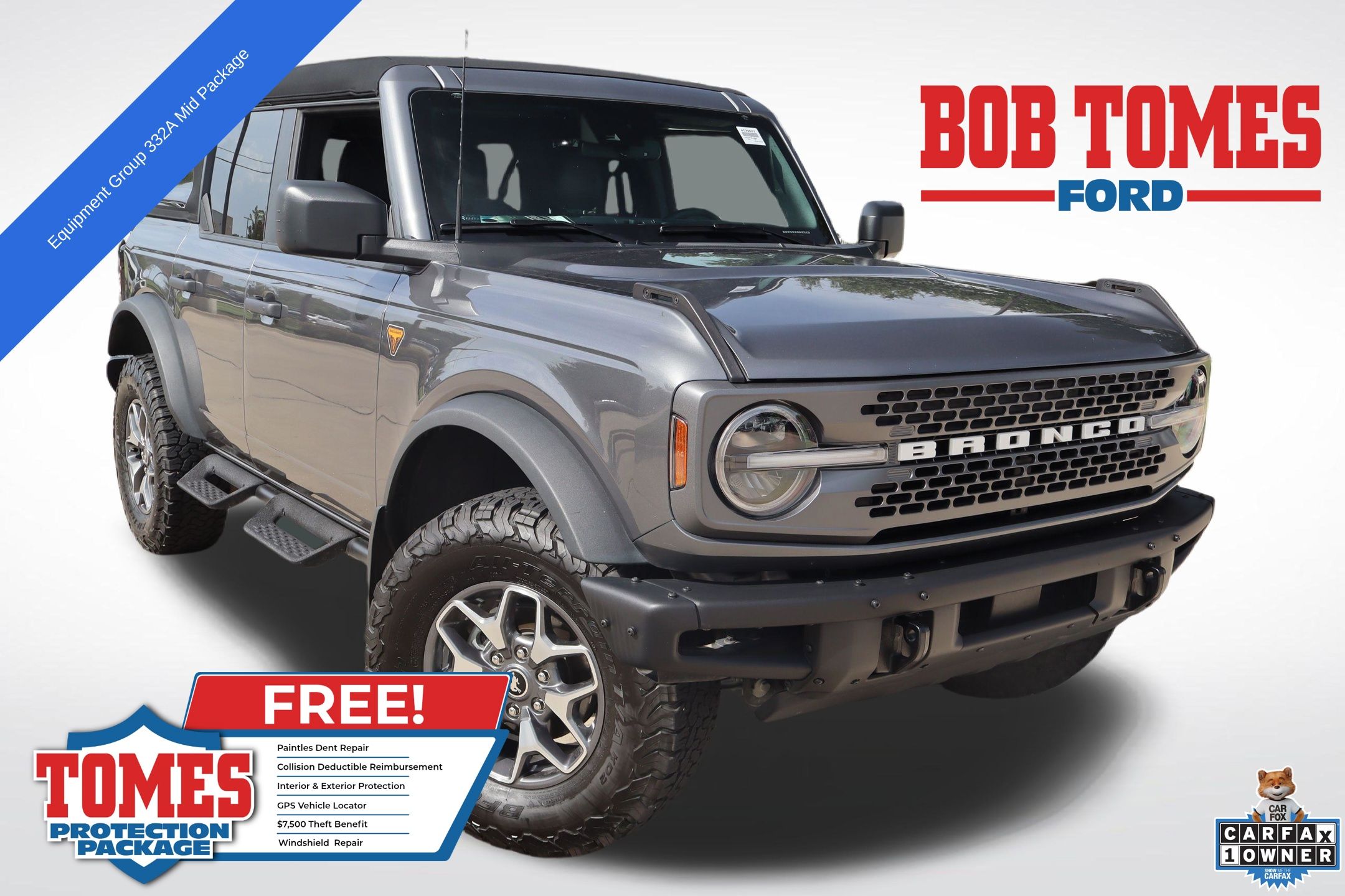 Gray Metallic 2024 Ford Bronco SUV / Crossover Four-Wheel Drive Automatic