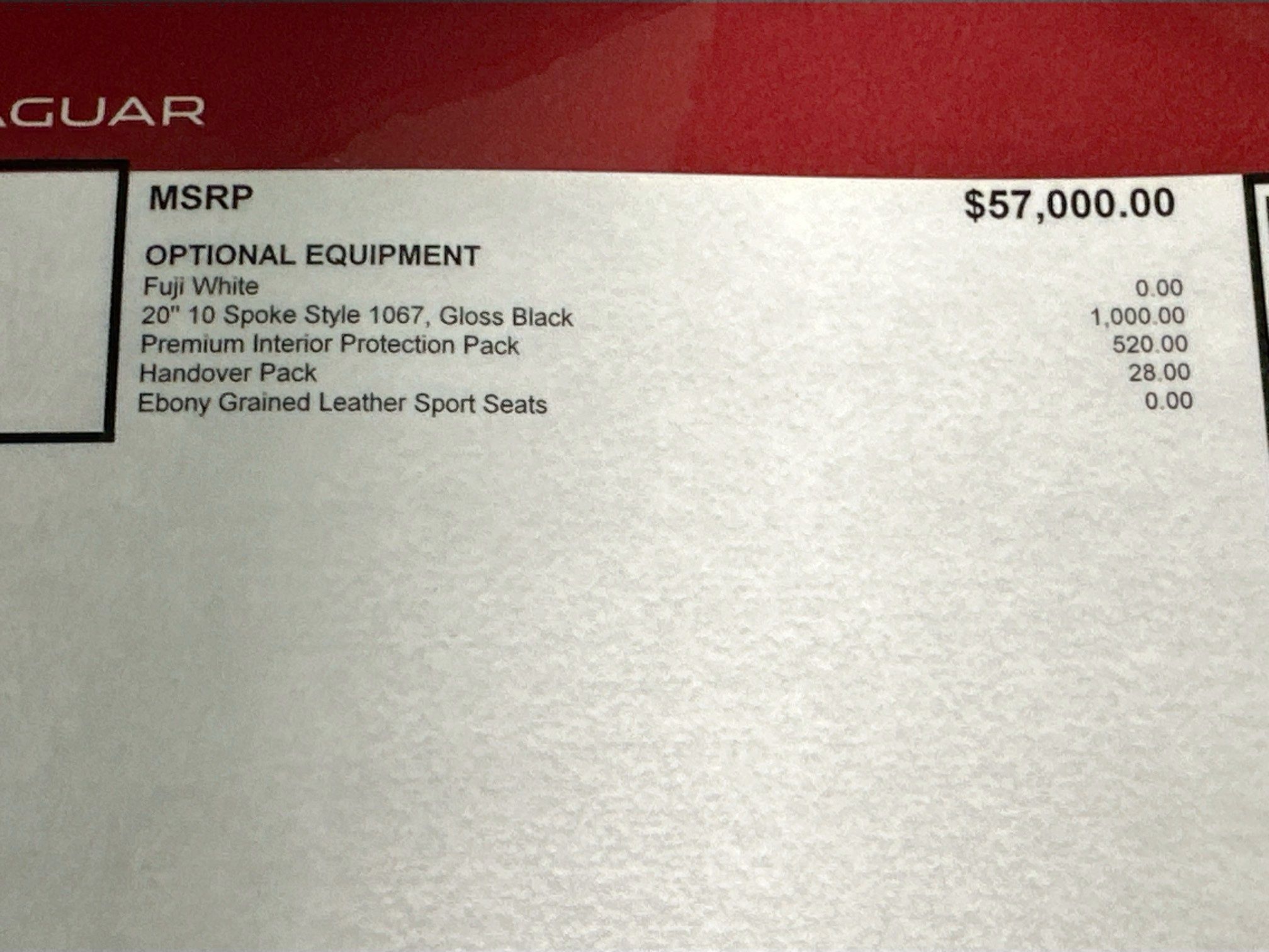 used 2026 Jaguar F-PACE car, priced at $49,995
