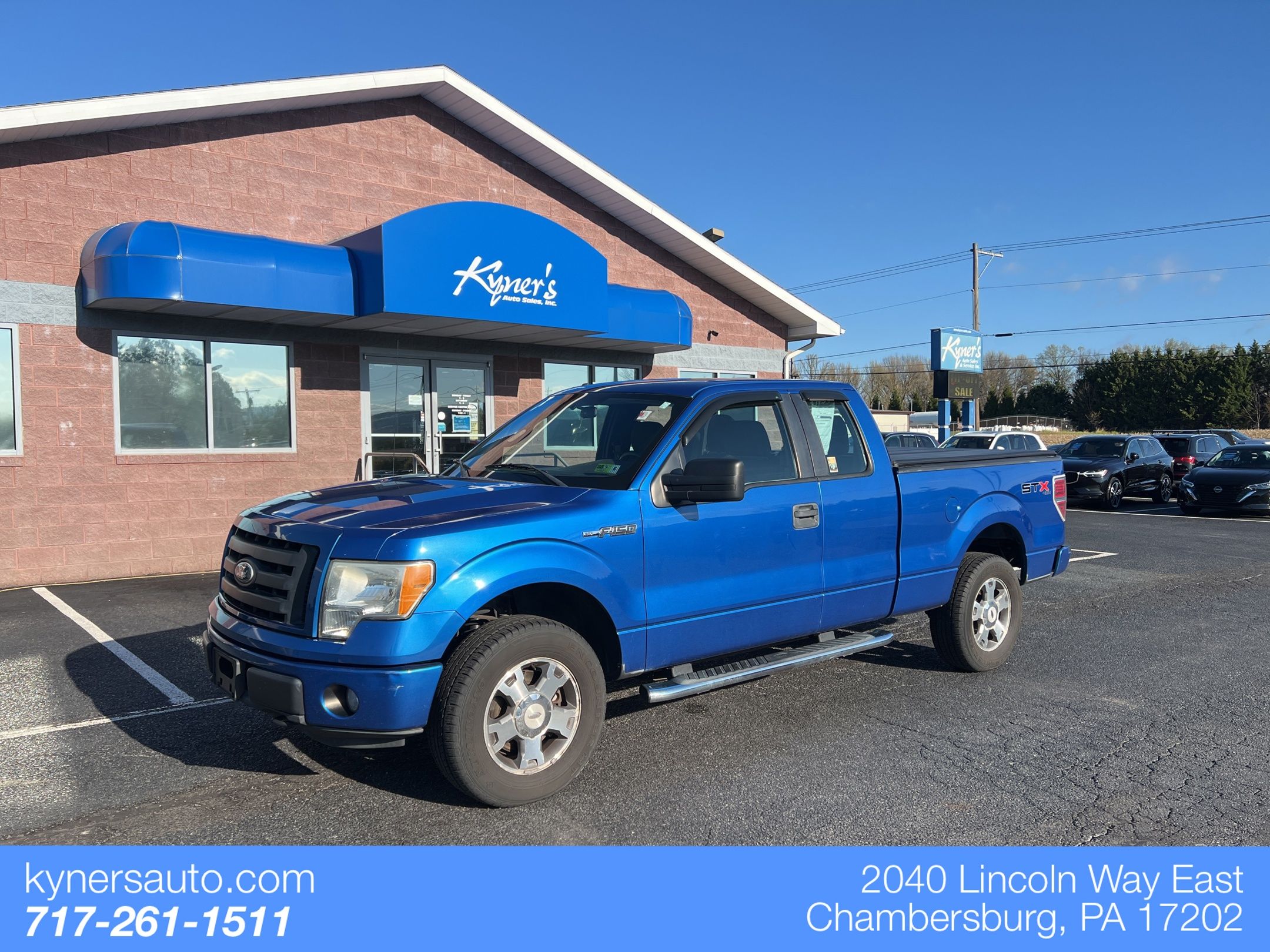 Blue 2010 Ford F-150 STX SuperCab 4WD Pickup Truck Four-Wheel Drive 4-Speed Automatic Overdrive