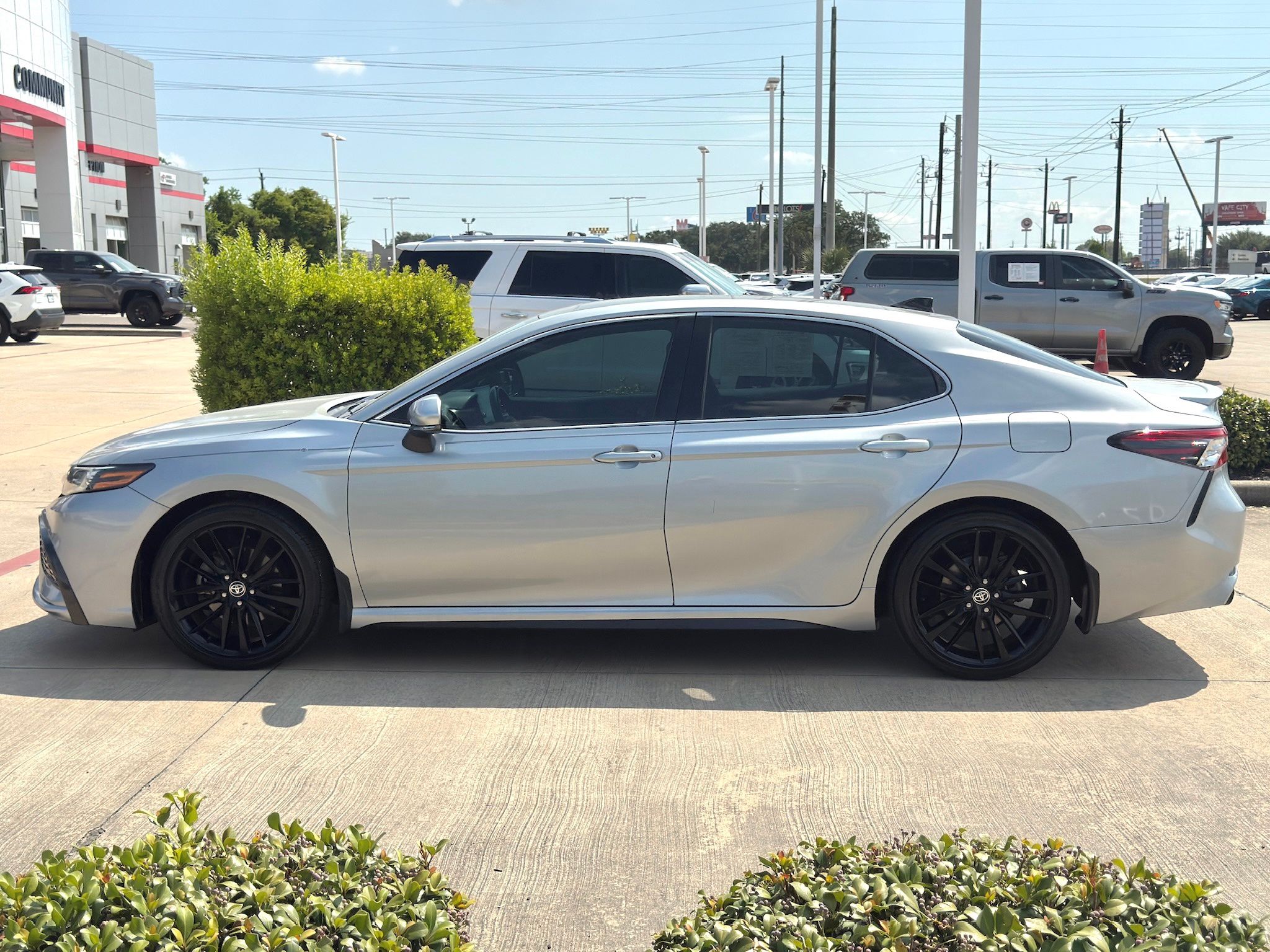 2021 Toyota Camry XSE Silver at Monument Chevrolet