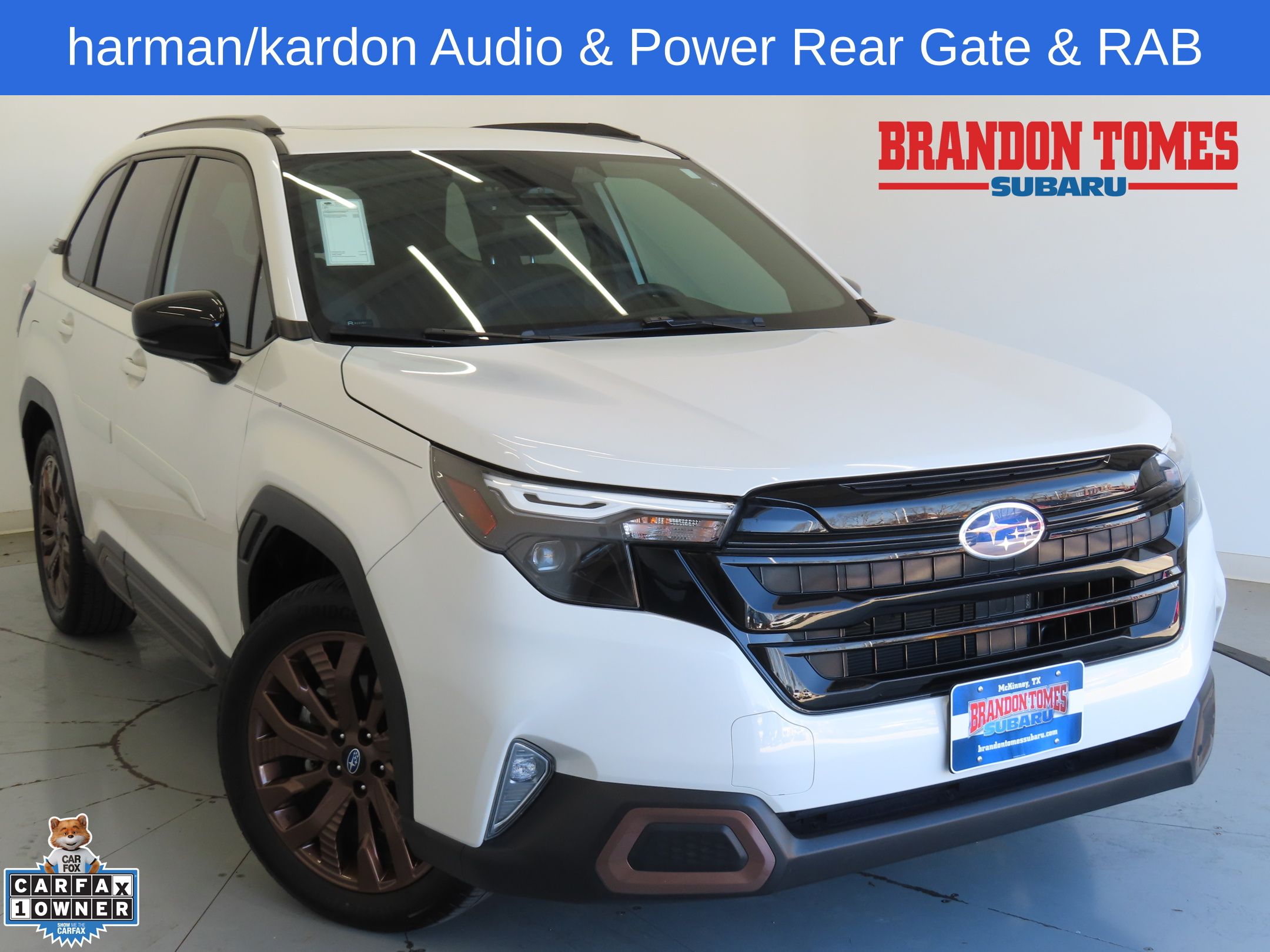 Crystal White Pearl 2025 Subaru Forester SUV / Crossover All-Wheel Drive Continuously Variable Transmission