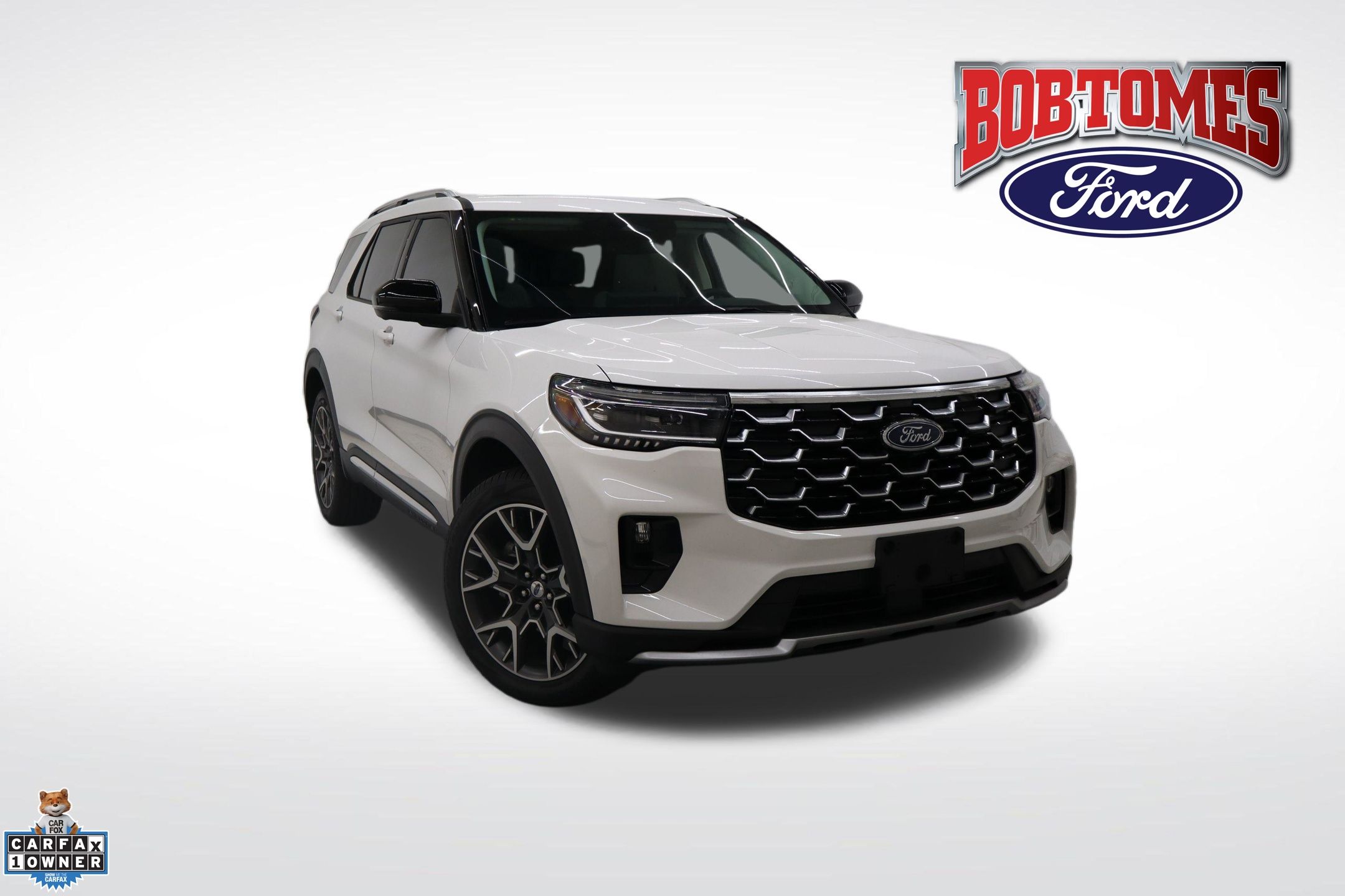 White Metallic 2025 Ford Explorer Platinum AWD SUV / Crossover All-Wheel Drive Automatic