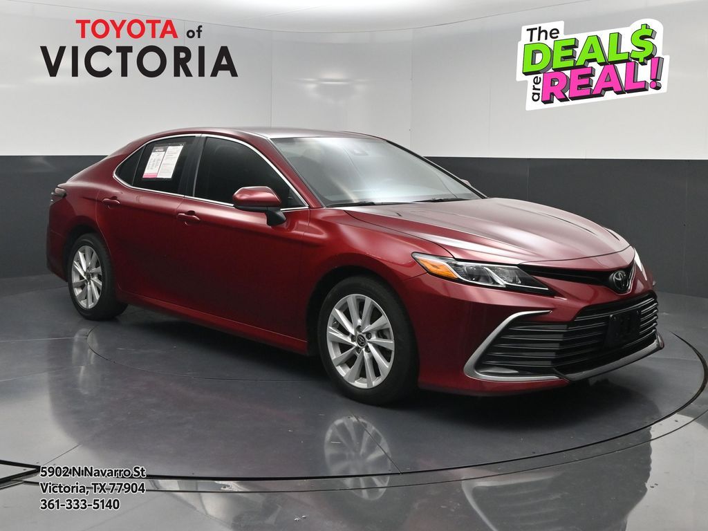 2022 Toyota Camry LE Red at Monument Chevrolet