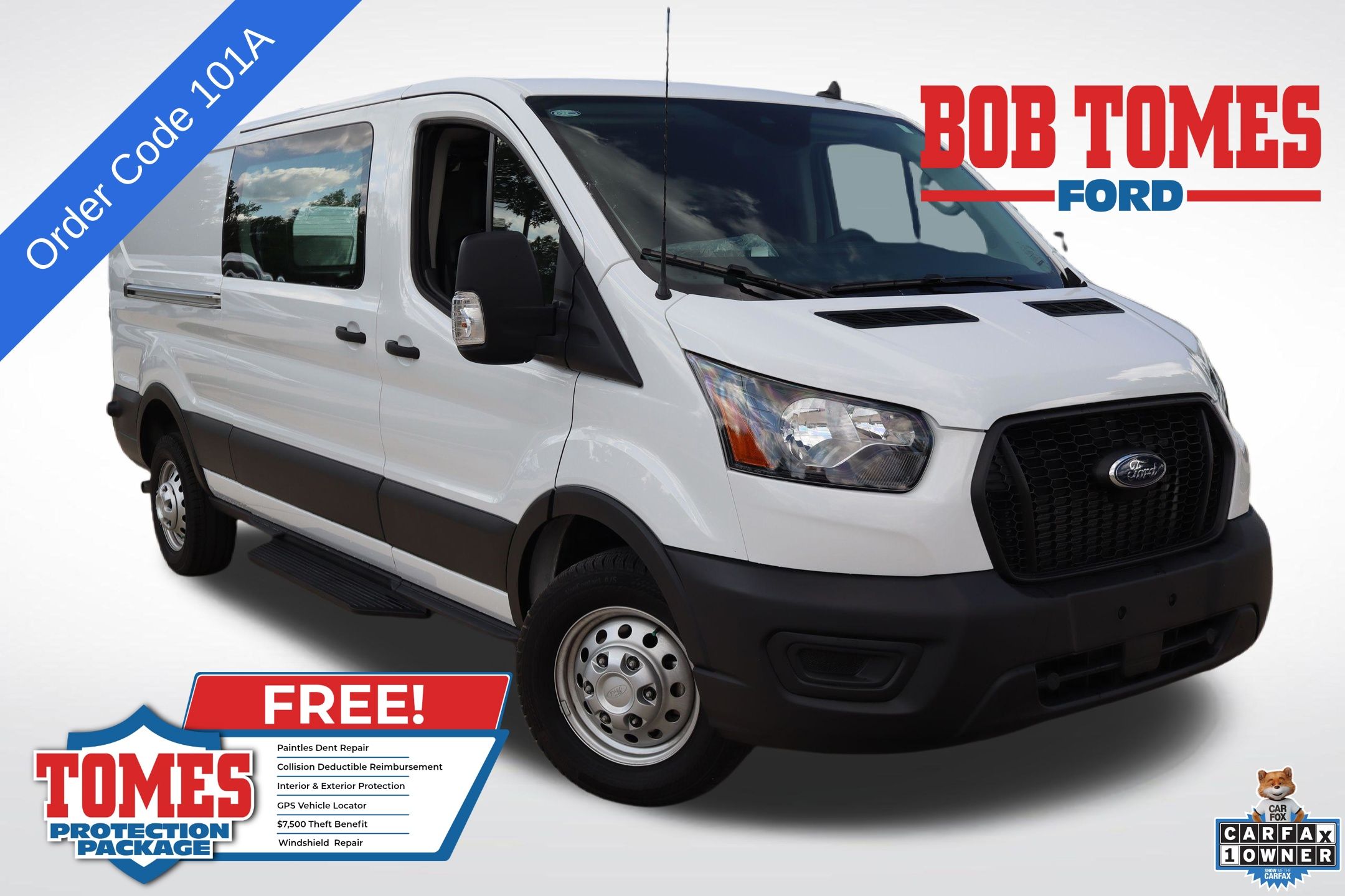 Oxford White 2024 Ford Transit Cargo Van Rear-Wheel Drive Automatic