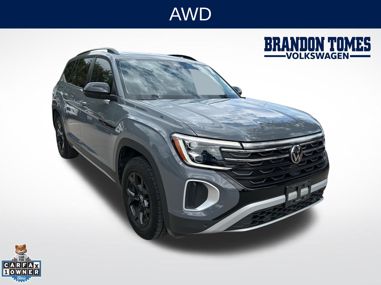 Pure Gray 2024 Volkswagen Atlas SUV / Crossover All-Wheel Drive 8-Speed Automatic