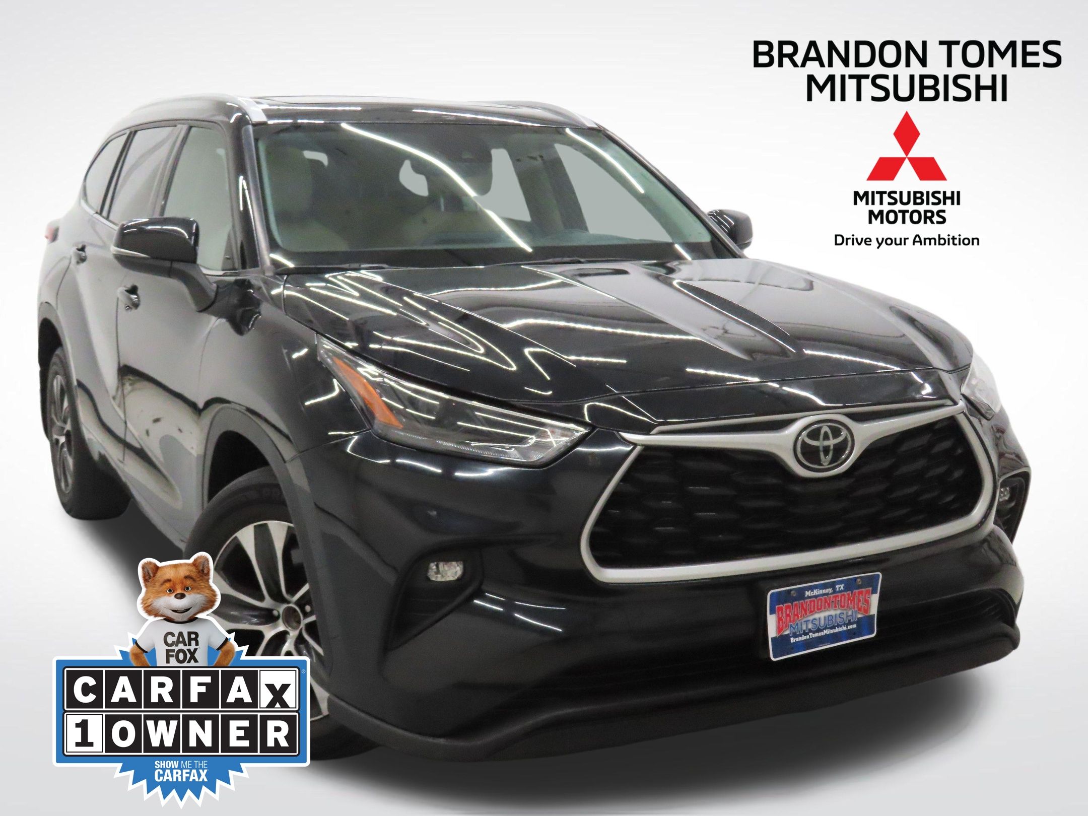 Midnight Black Metallic 2022 Toyota Highlander SUV / Crossover All-Wheel Drive 8-Speed Automatic