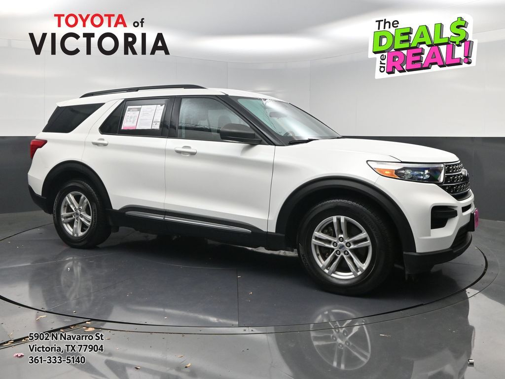 2024 Ford Explorer XLT White at EAG Ford Navasota