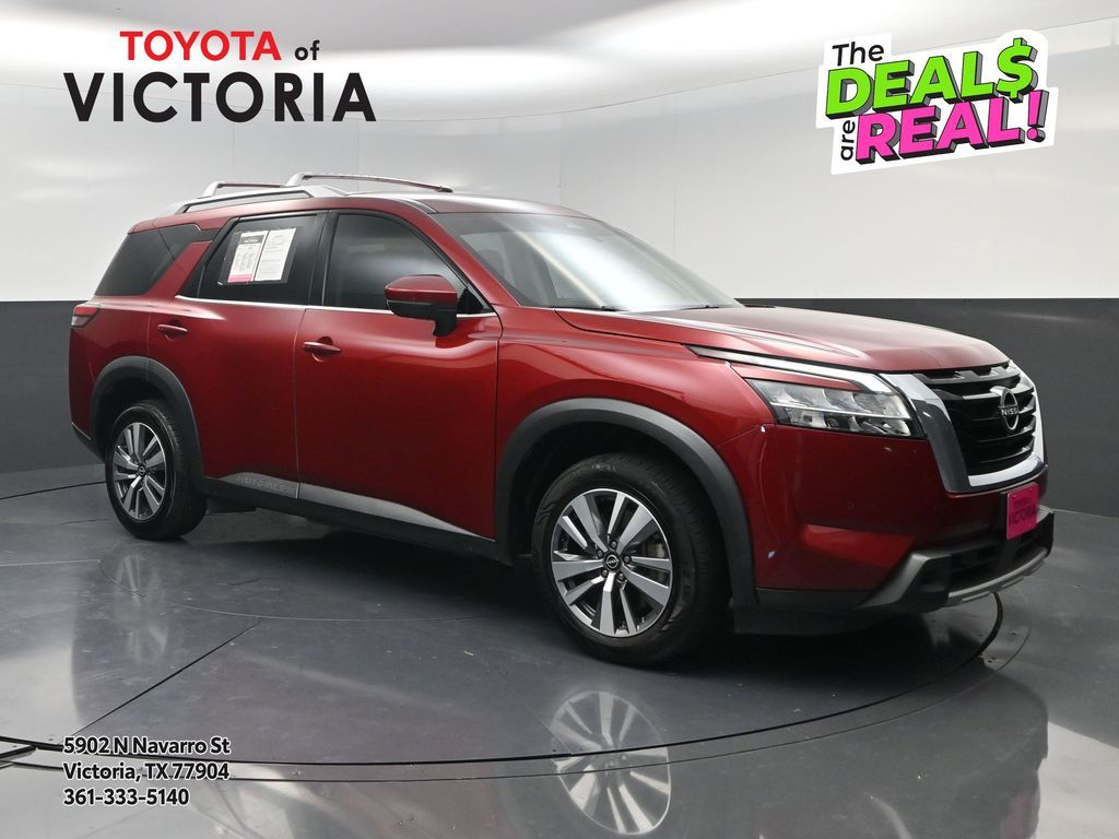 2023 Nissan Pathfinder SL Red at Parkway Family Mazda